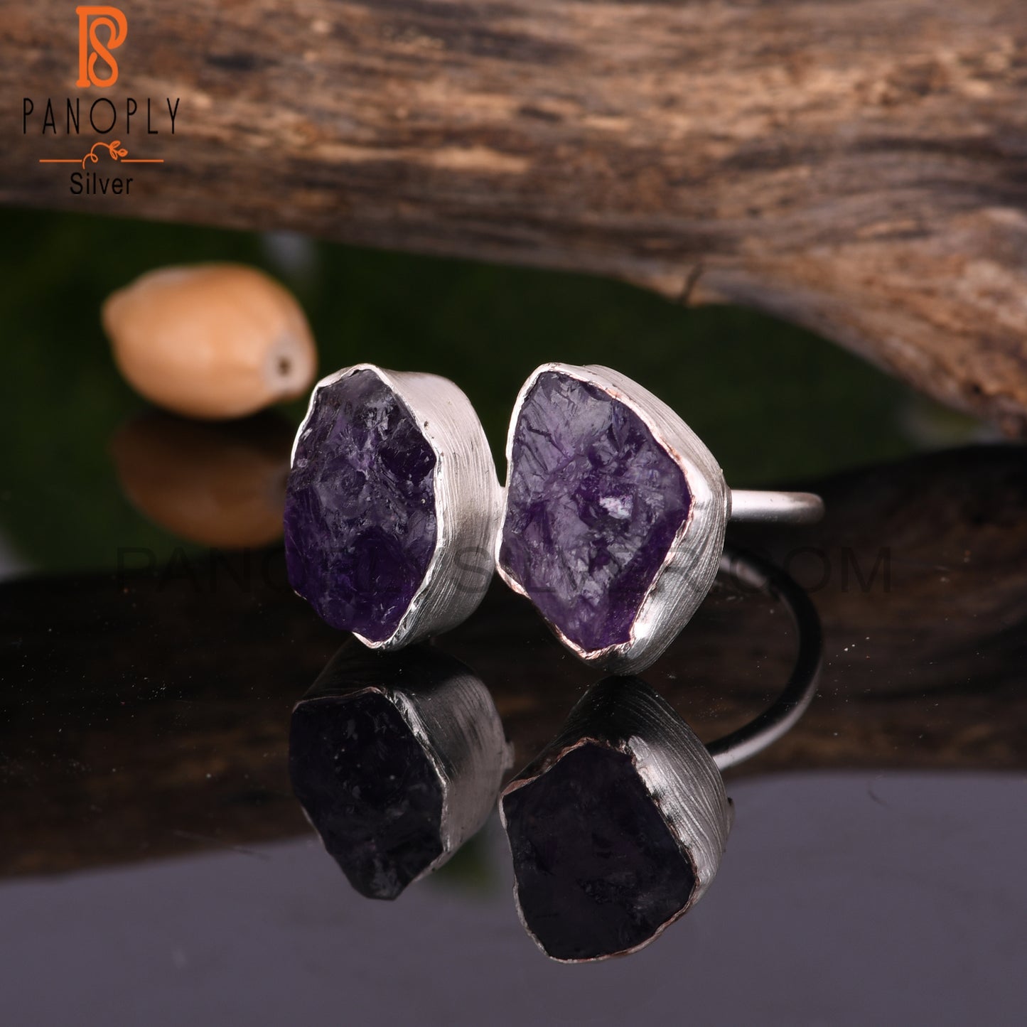 Amethyst 925 Sterling Silver Birthday Ring