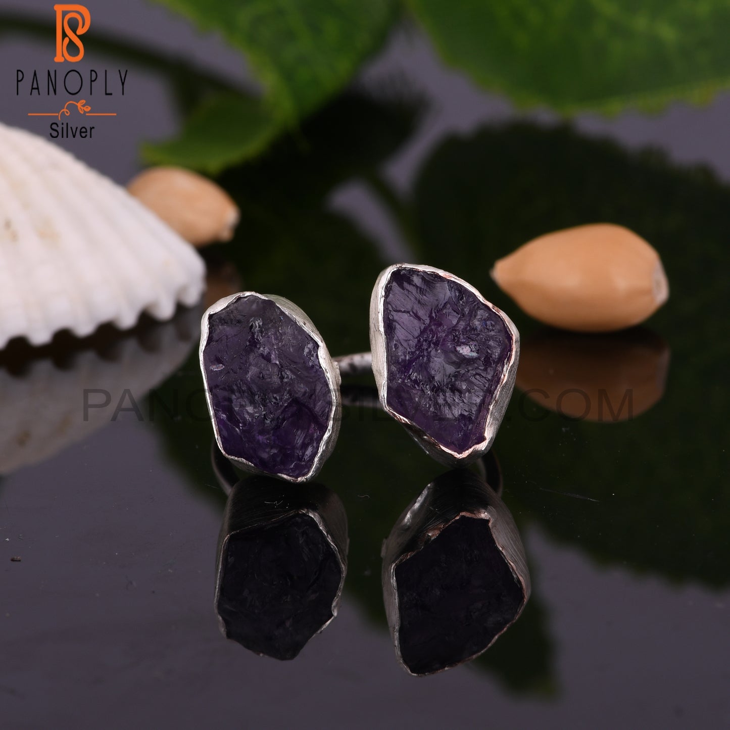 Amethyst 925 Sterling Silver Birthday Ring
