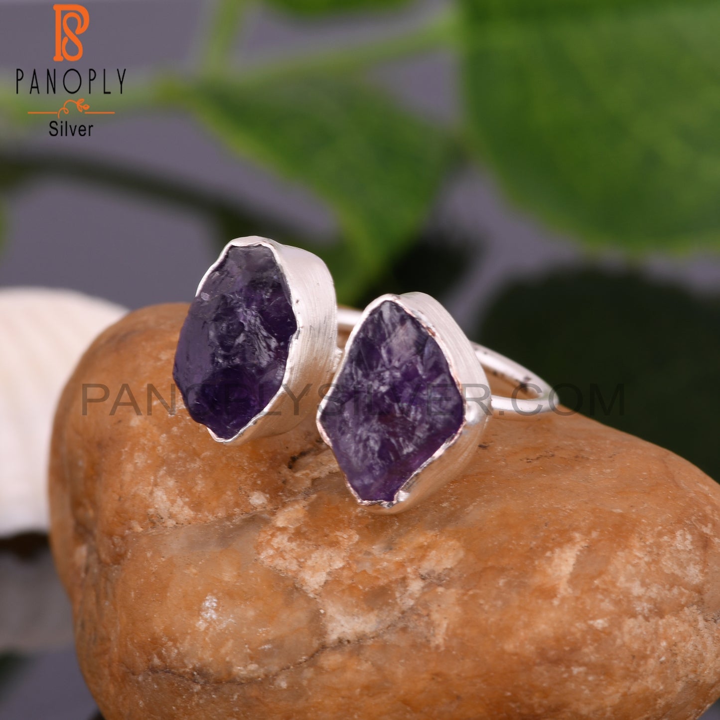 Amethyst 925 Sterling Silver Birthday Ring