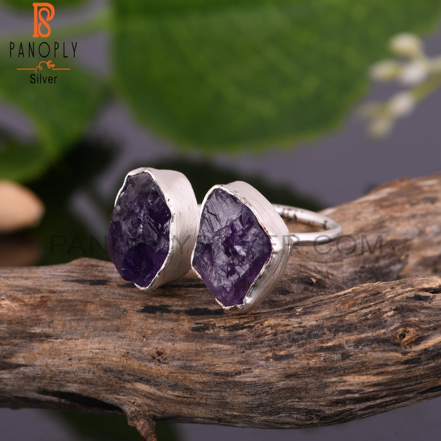 Amethyst 925 Sterling Silver Birthday Ring