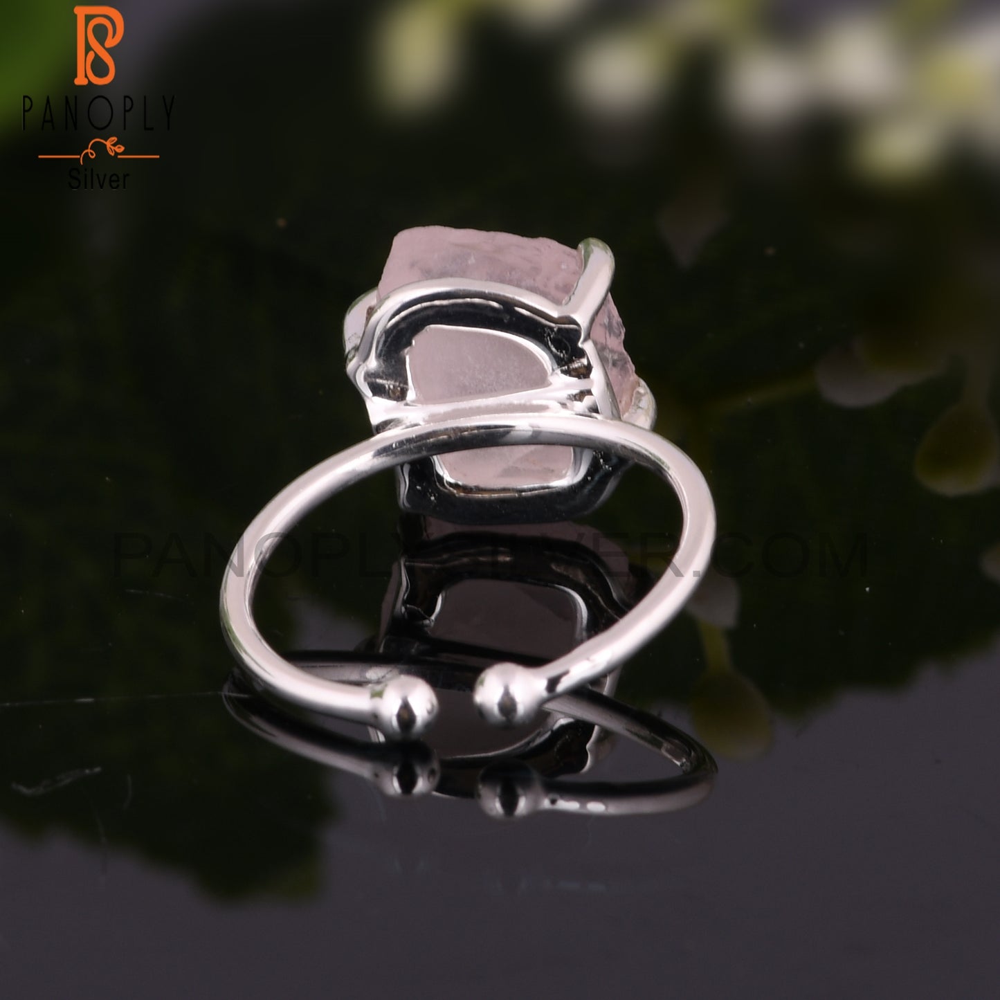 Rose Quartz 925 Sterling Silver Ring Gift