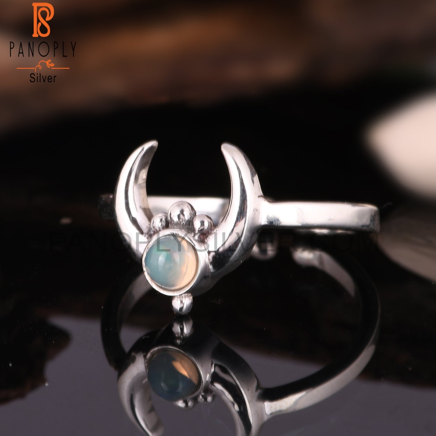 Ethiopian Opal 925 Sterling Silver Stylish Designer Ring
