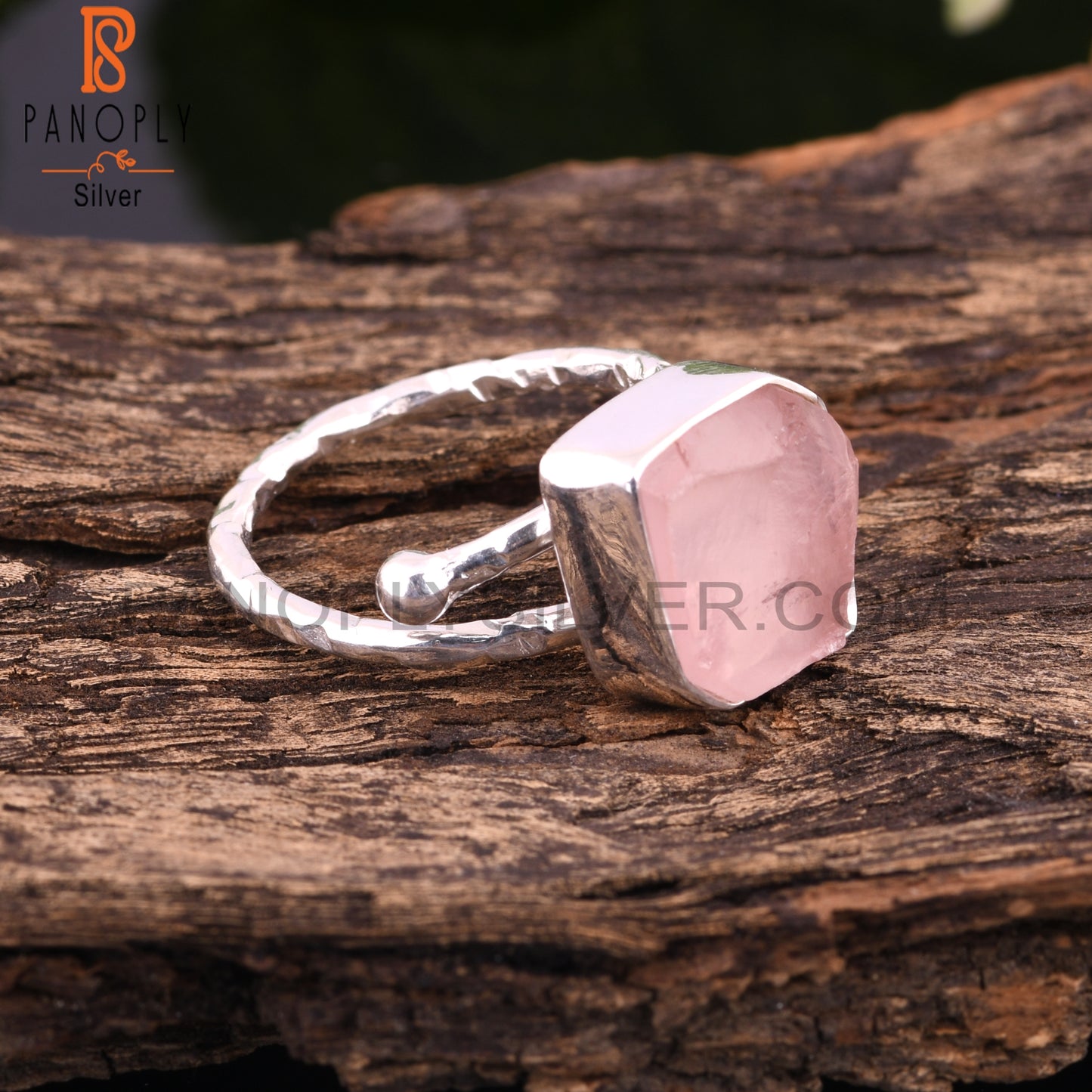Rose Quartz Women’s 925 Sterling Silver Ring