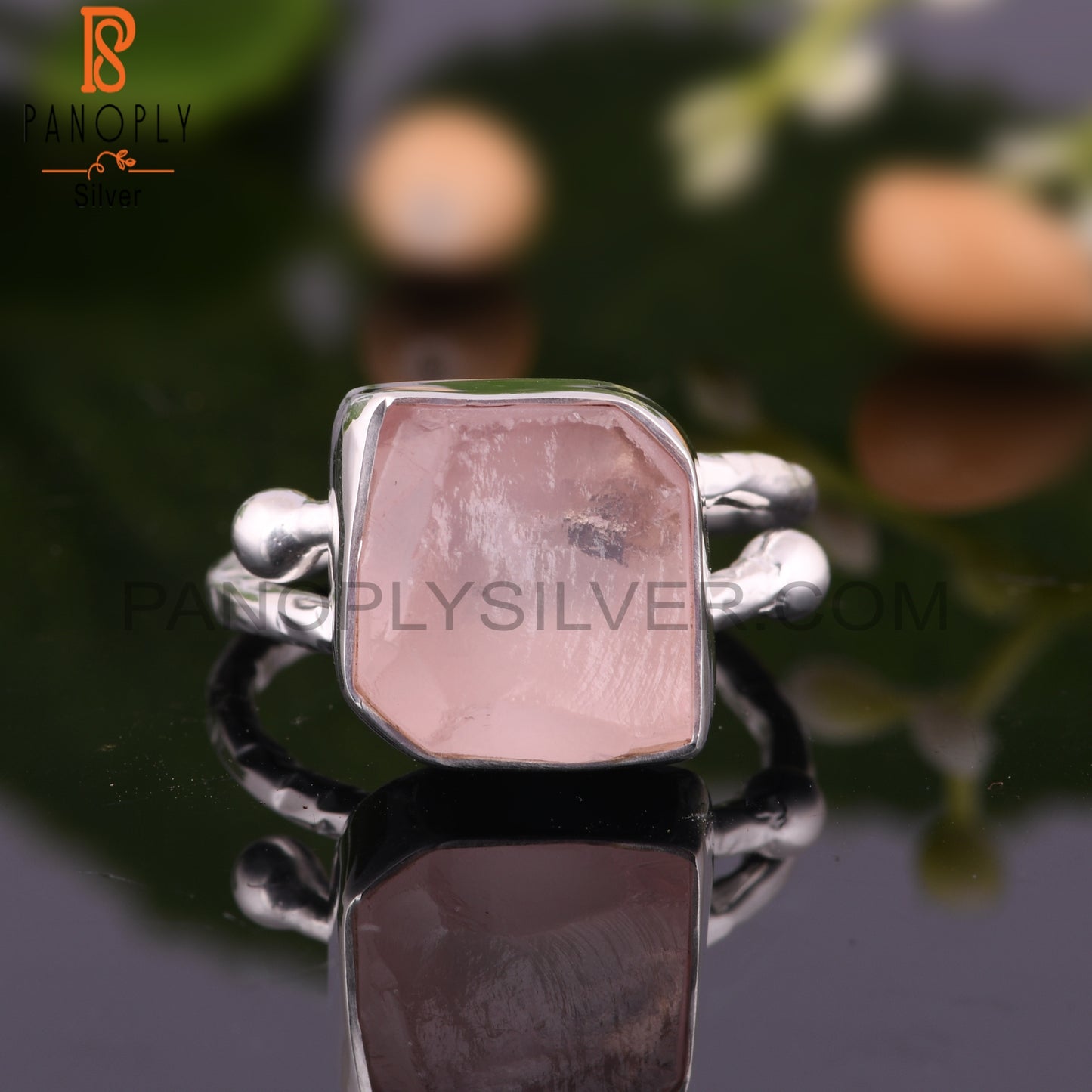Rose Quartz Women’s 925 Sterling Silver Ring
