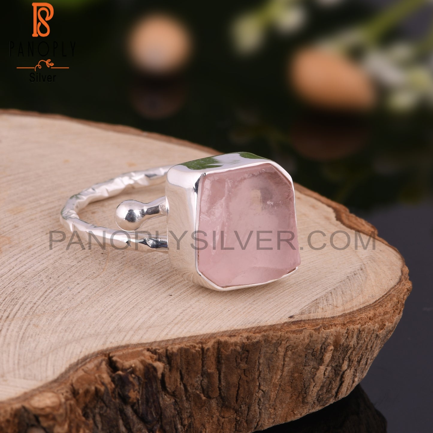 Rose Quartz Women’s 925 Sterling Silver Ring