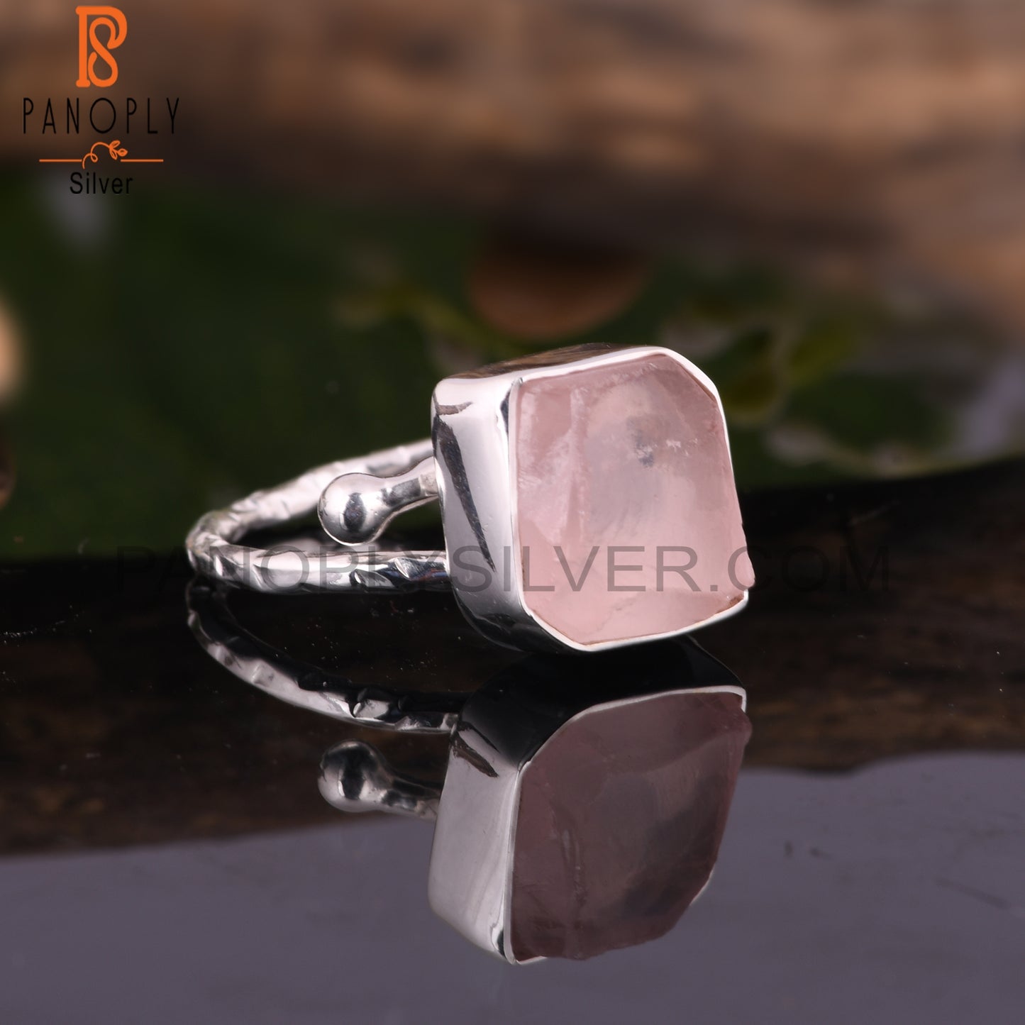 Rose Quartz Women’s 925 Sterling Silver Ring