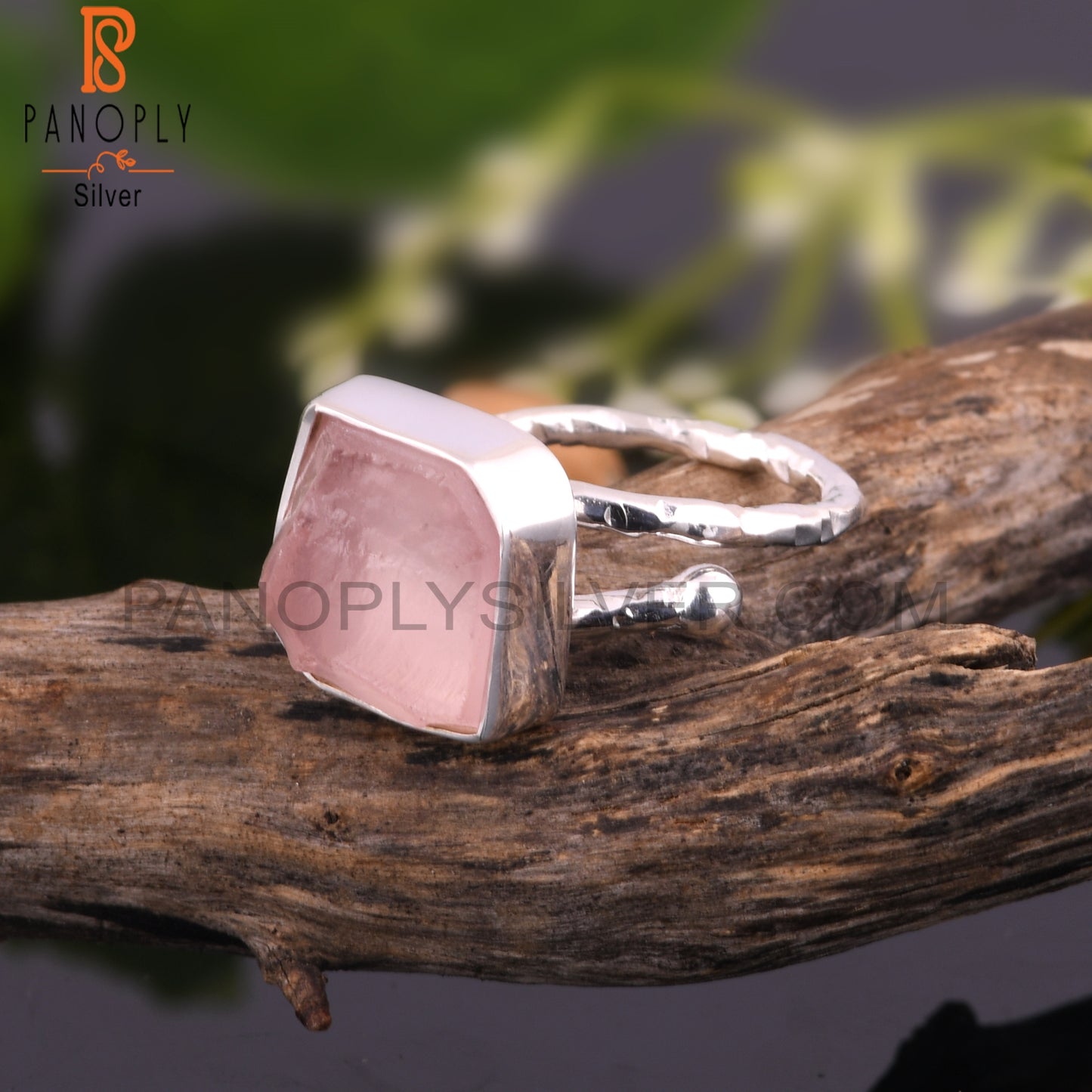 Rose Quartz Women’s 925 Sterling Silver Ring