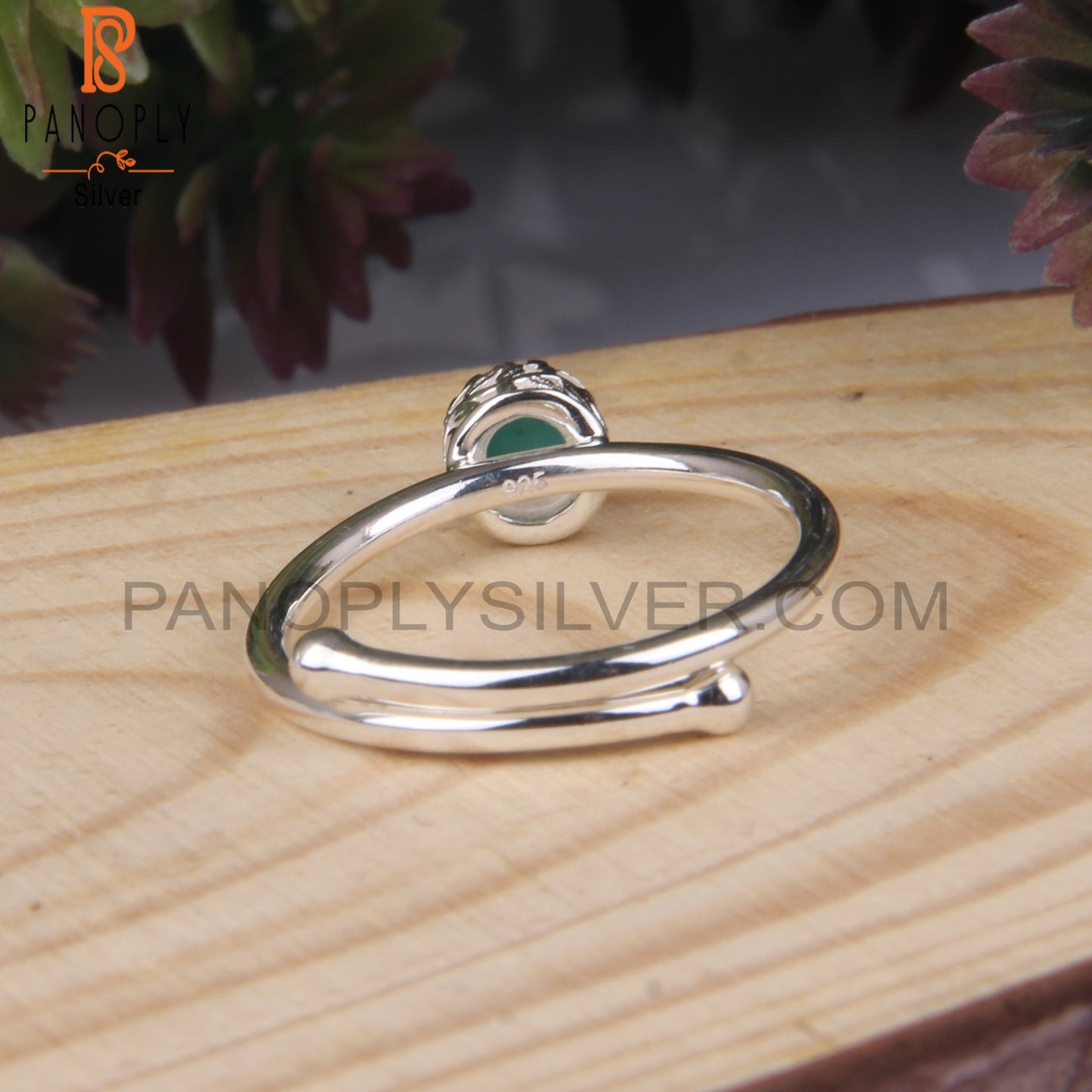 Arizona Turquoise Round Shape 925 Sterling Silver Ring