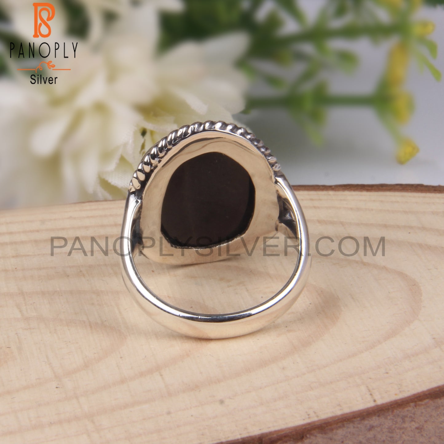 Handmade Round Labradorite 925 Sterling Silver Ring