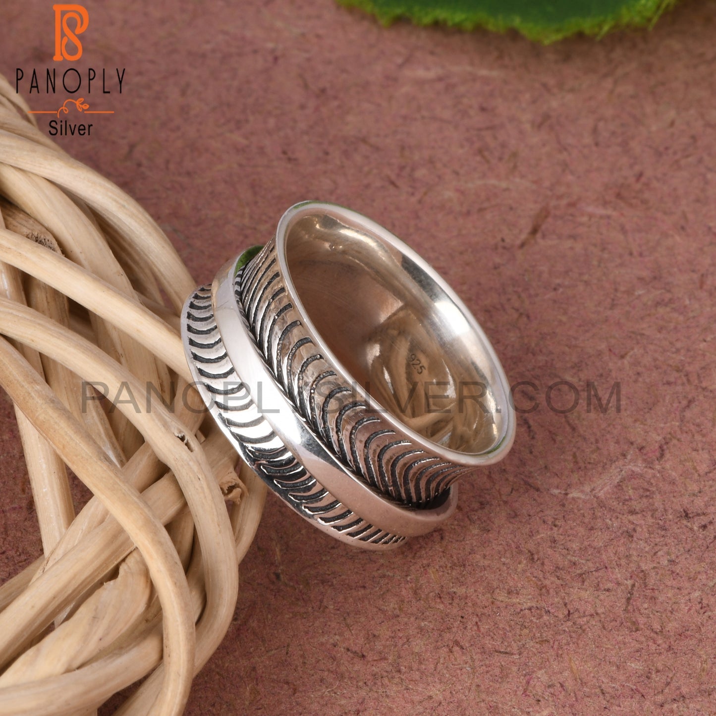 Spinner 925 Sterling Silver Ring For Women Girl