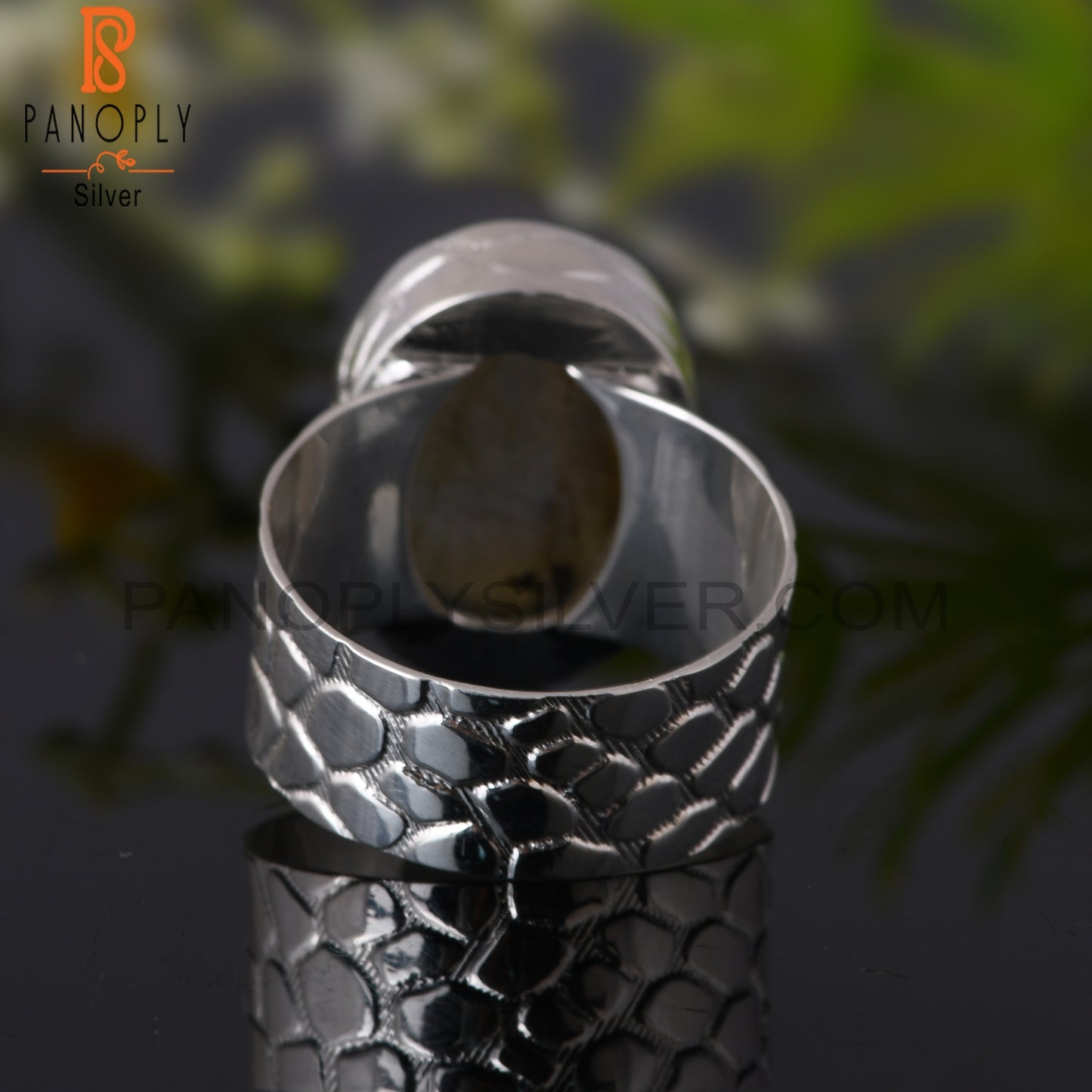 Labradorite Oval Shape 925 Sterling Silver Stackable Ring