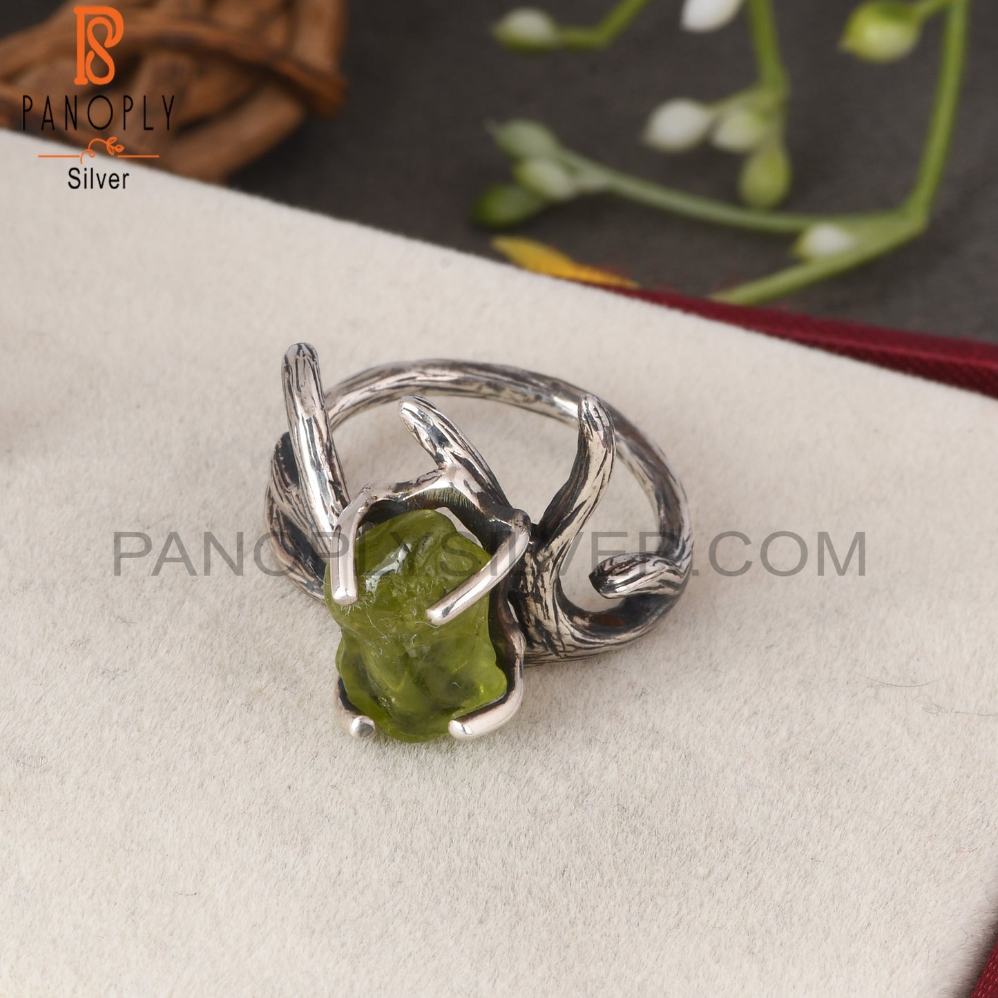 Peridot 925 Sterling Silver Ring