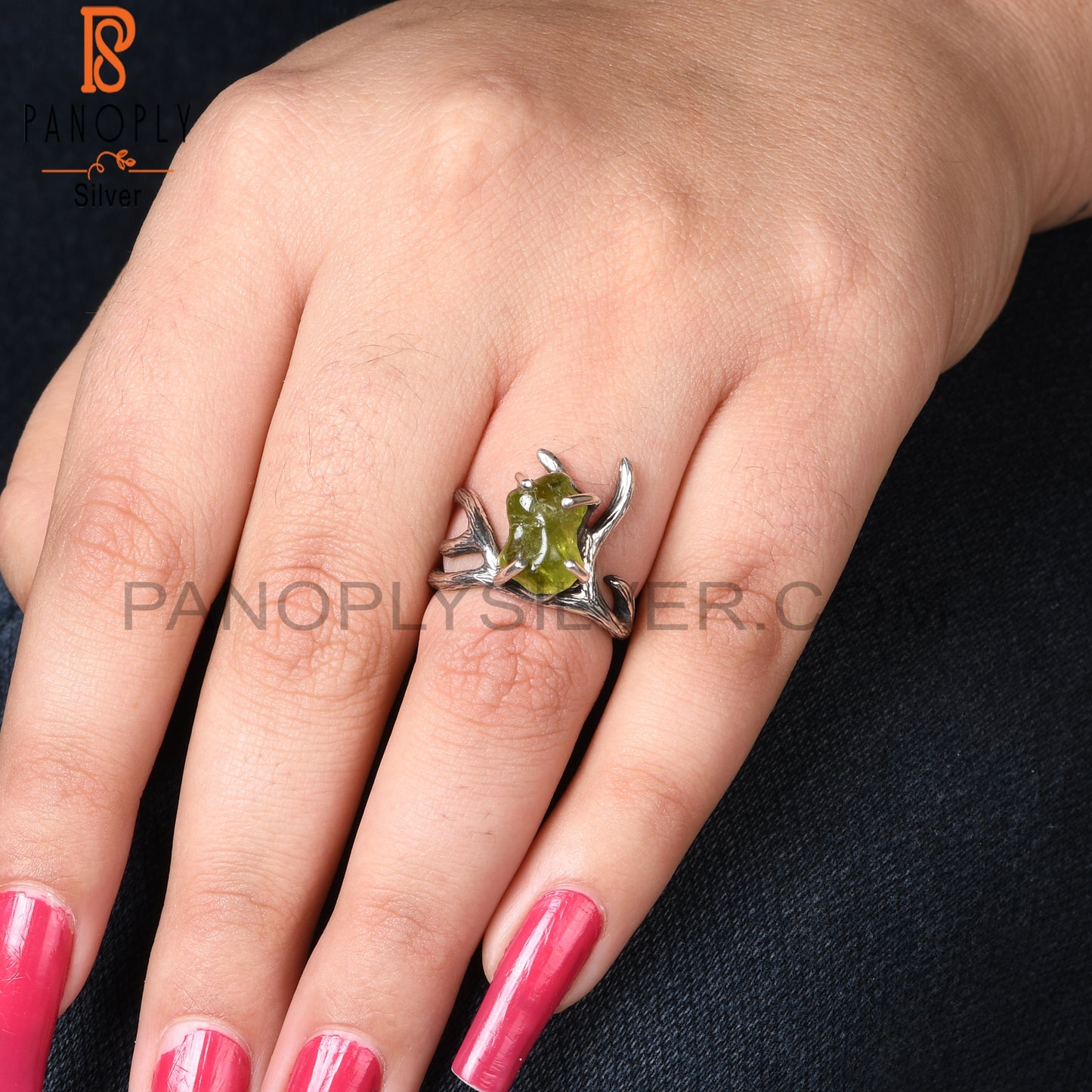 Peridot 925 Sterling Silver Ring