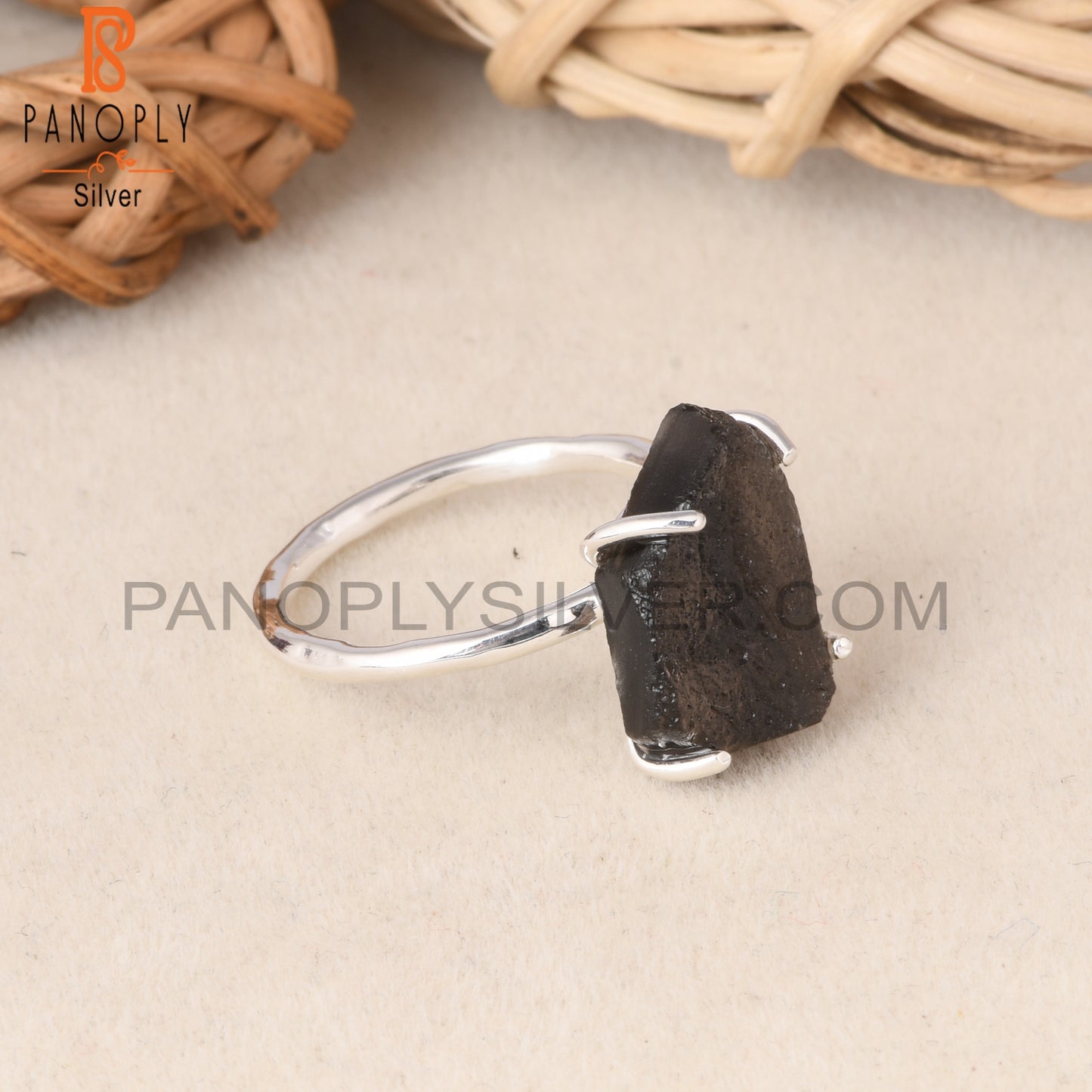 Colombianite Rough 925 Sterling Silver Ring