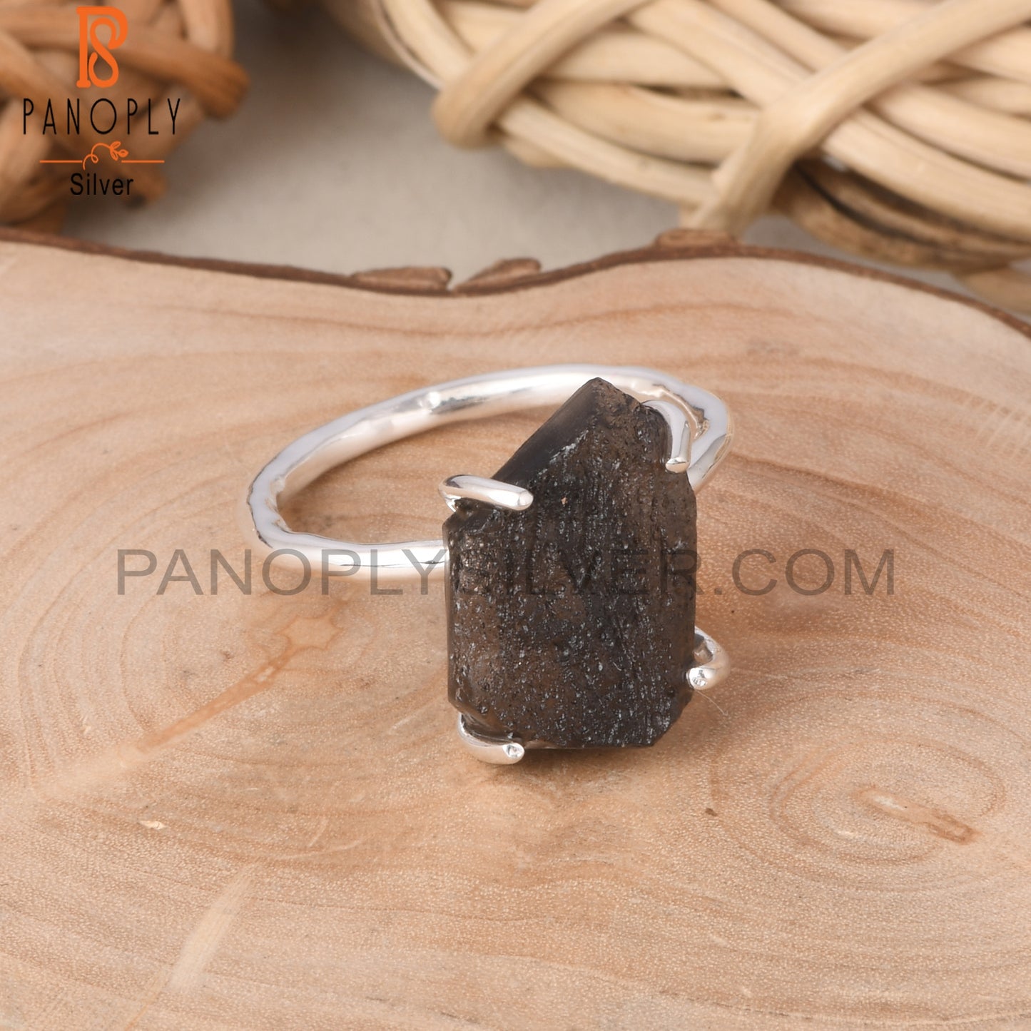 Colombianite Rough 925 Sterling Silver Ring