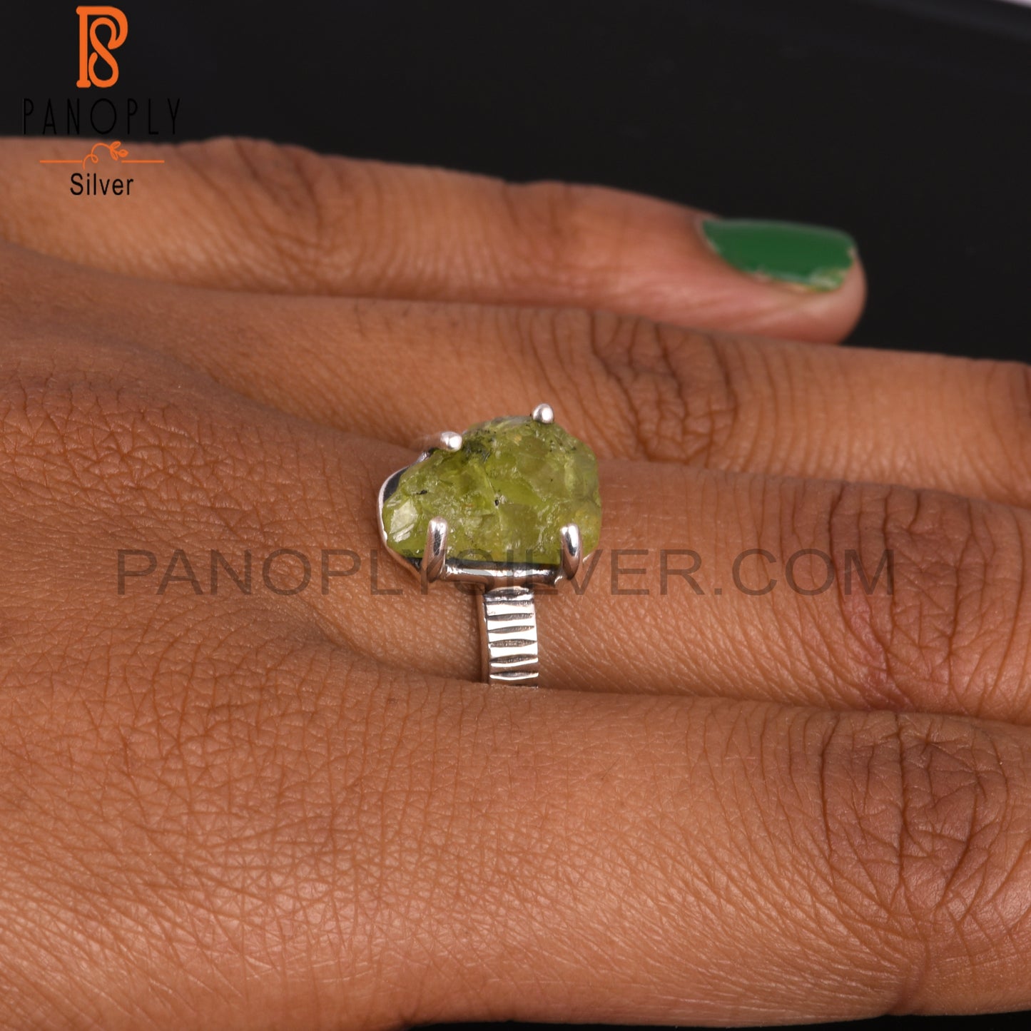 Peridot 925 Sterling Silver Handmade New Ring