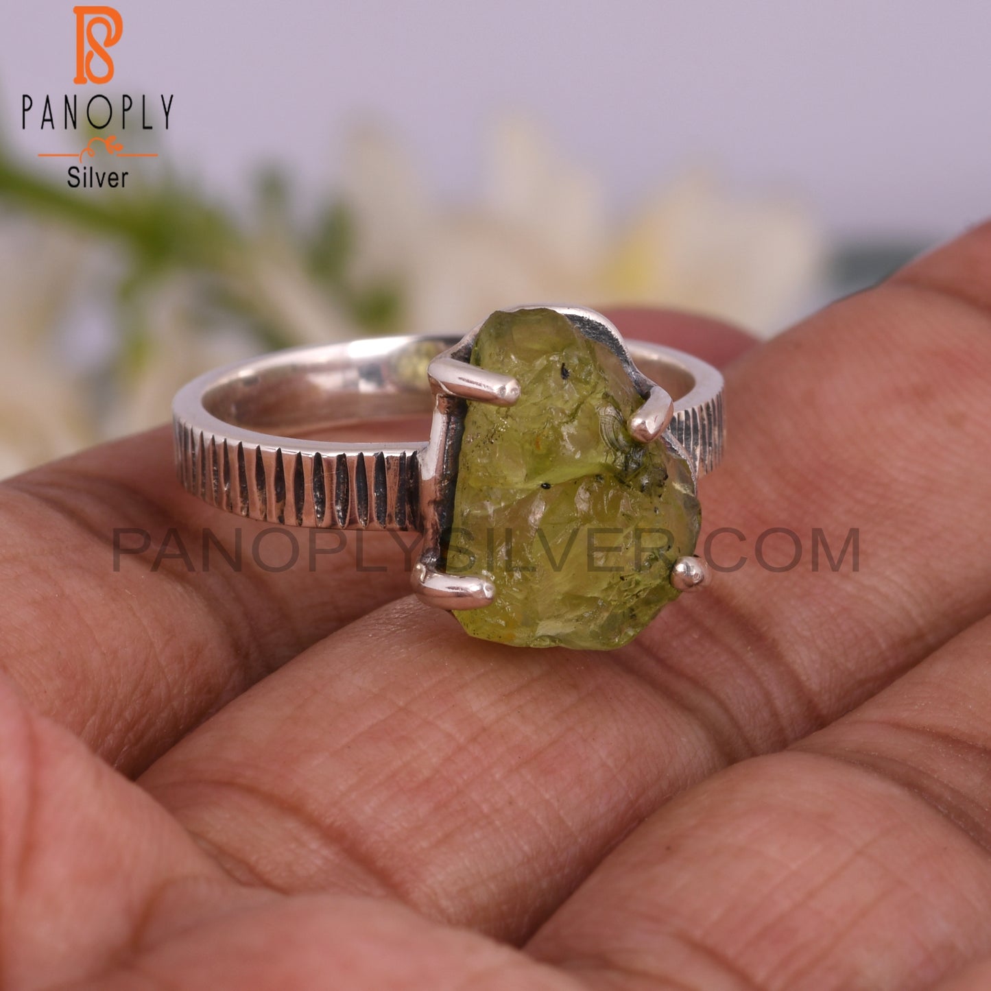 Peridot 925 Sterling Silver Handmade New Ring