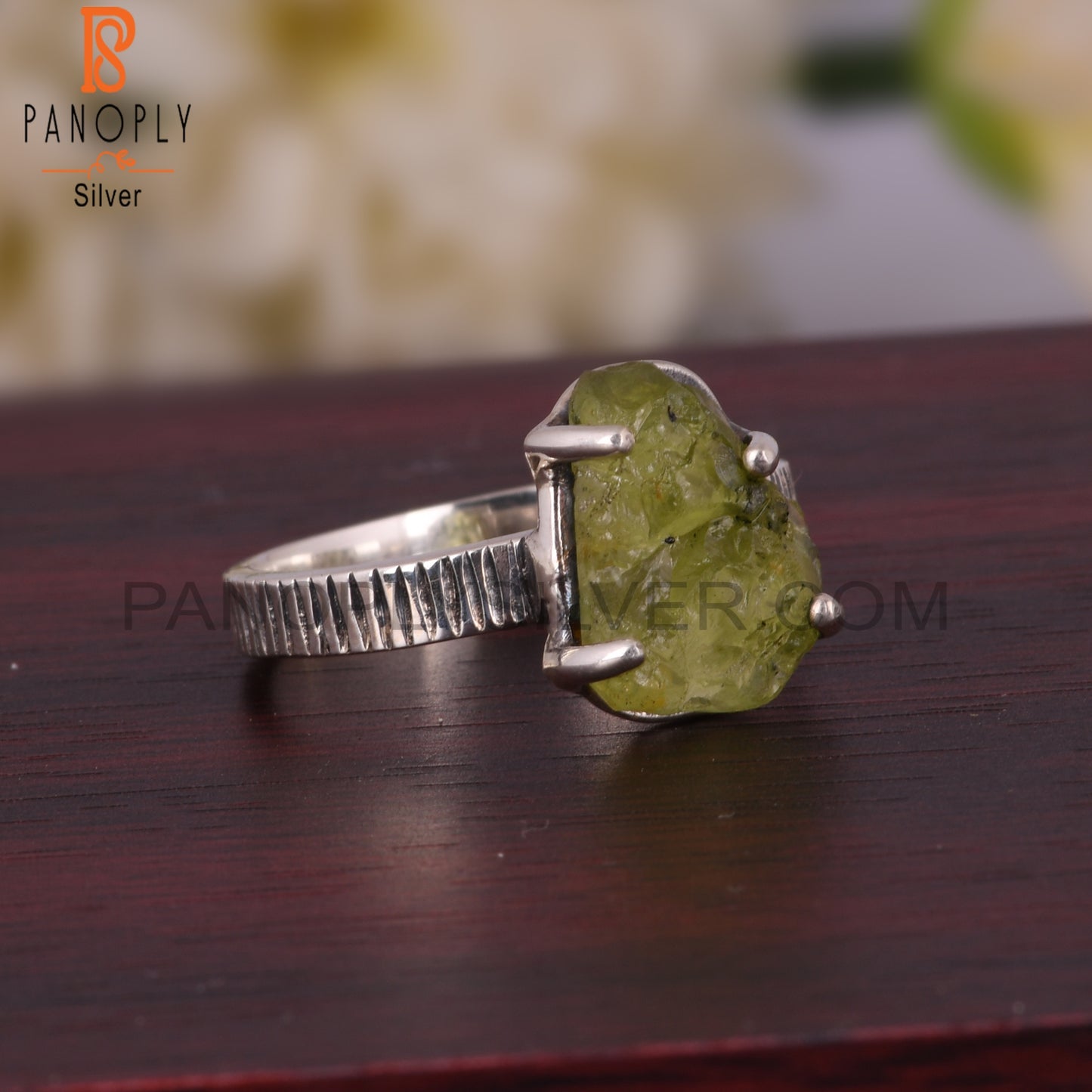 Peridot 925 Sterling Silver Handmade New Ring