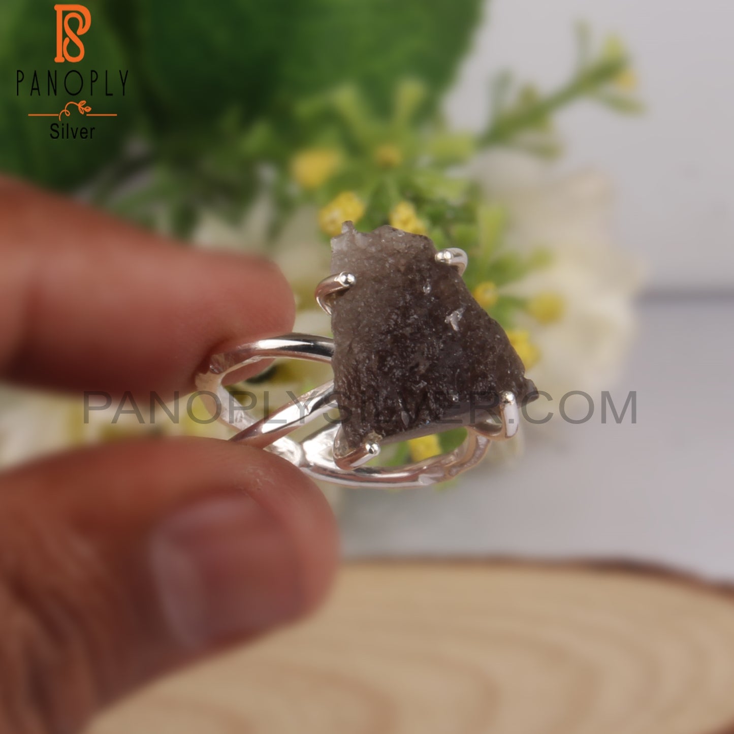 Columbianite Gem Unshaped 925 Sterling Silver Ring