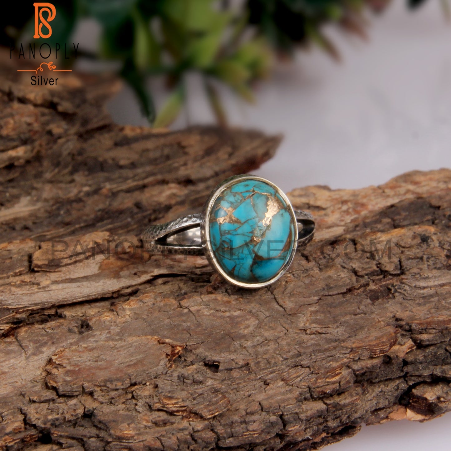 Mojave Turquoise Oval Shape 925 Silver Ring For Engagement