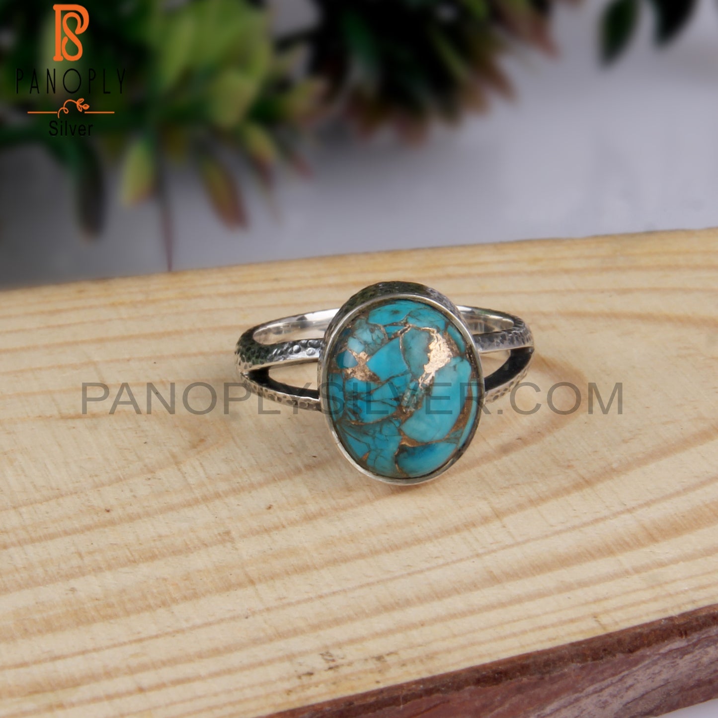Mojave Turquoise Oval Shape 925 Silver Ring For Engagement