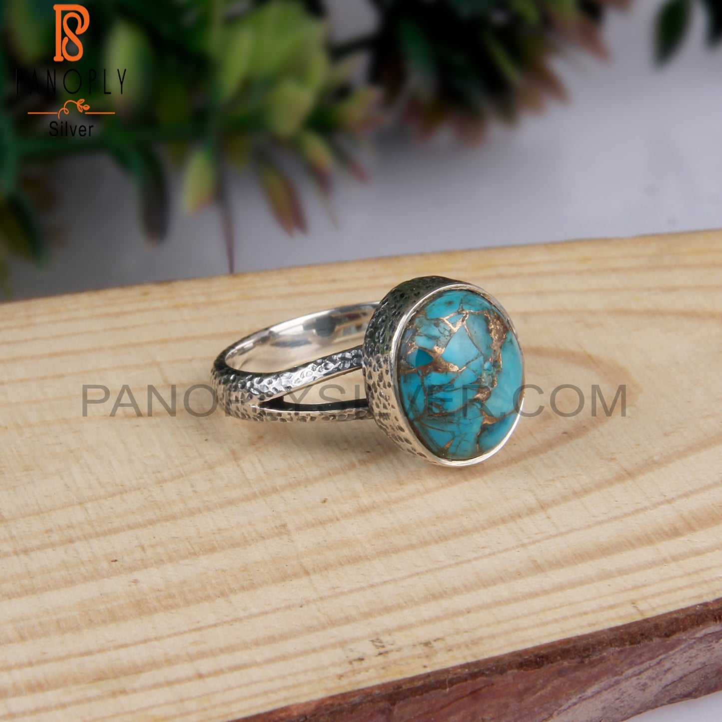 Mojave Turquoise Oval Shape 925 Silver Ring For Engagement