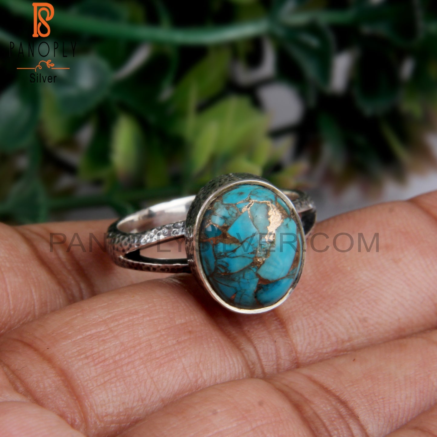 Mojave Turquoise Oval Shape 925 Silver Ring For Engagement
