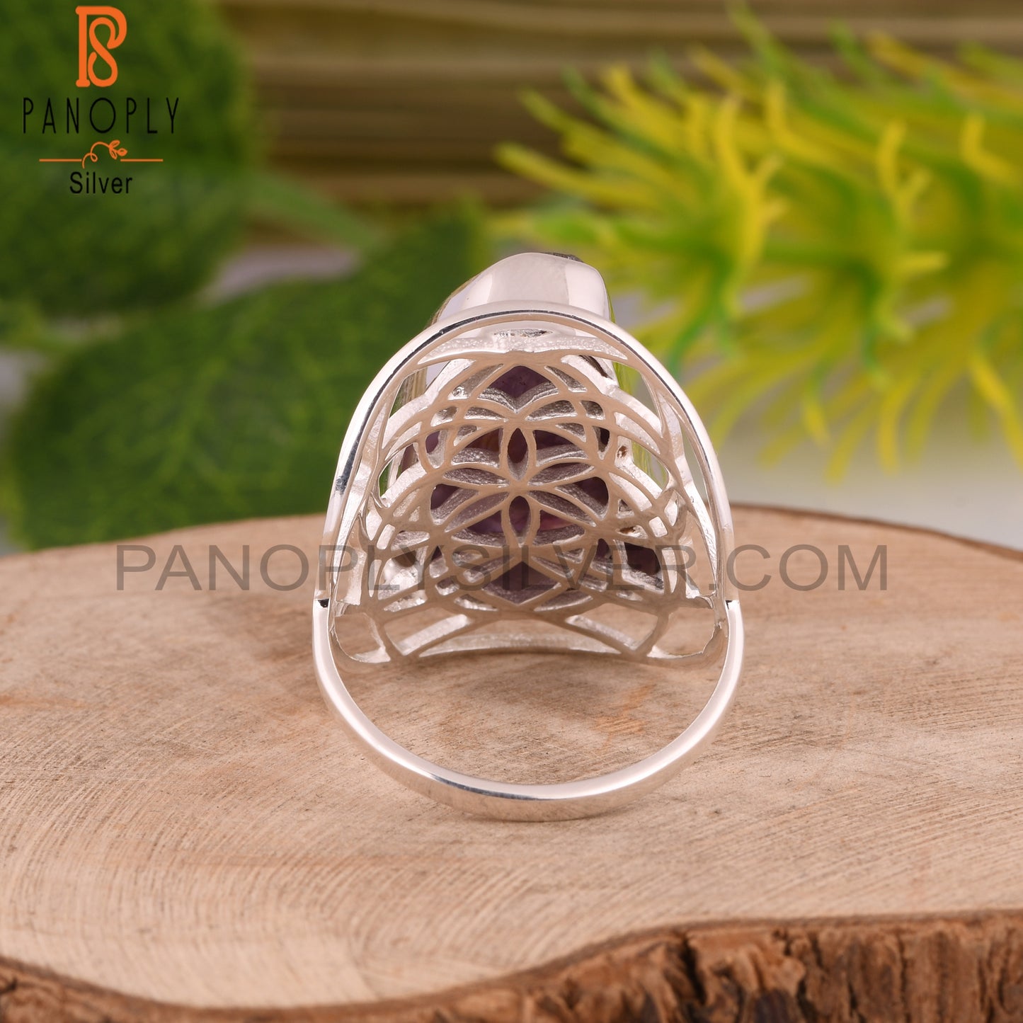 Super Seven Rough 925 Sterling Silver Ring