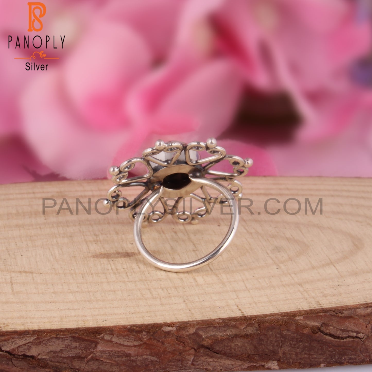 Mojave Ethiopian Opal Stackable Statement 925 Silver Ring