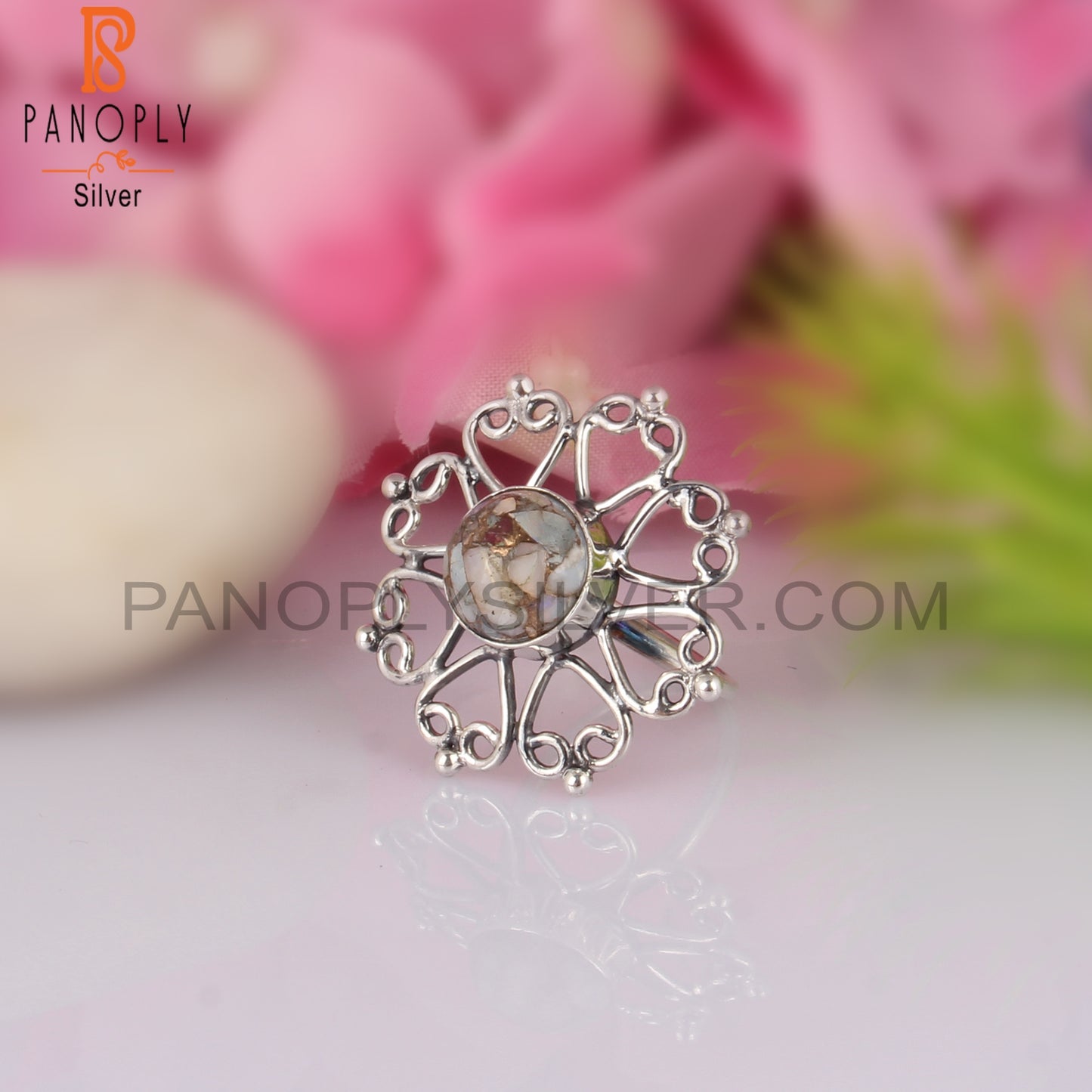 Mojave Ethiopian Opal Stackable Statement 925 Silver Ring