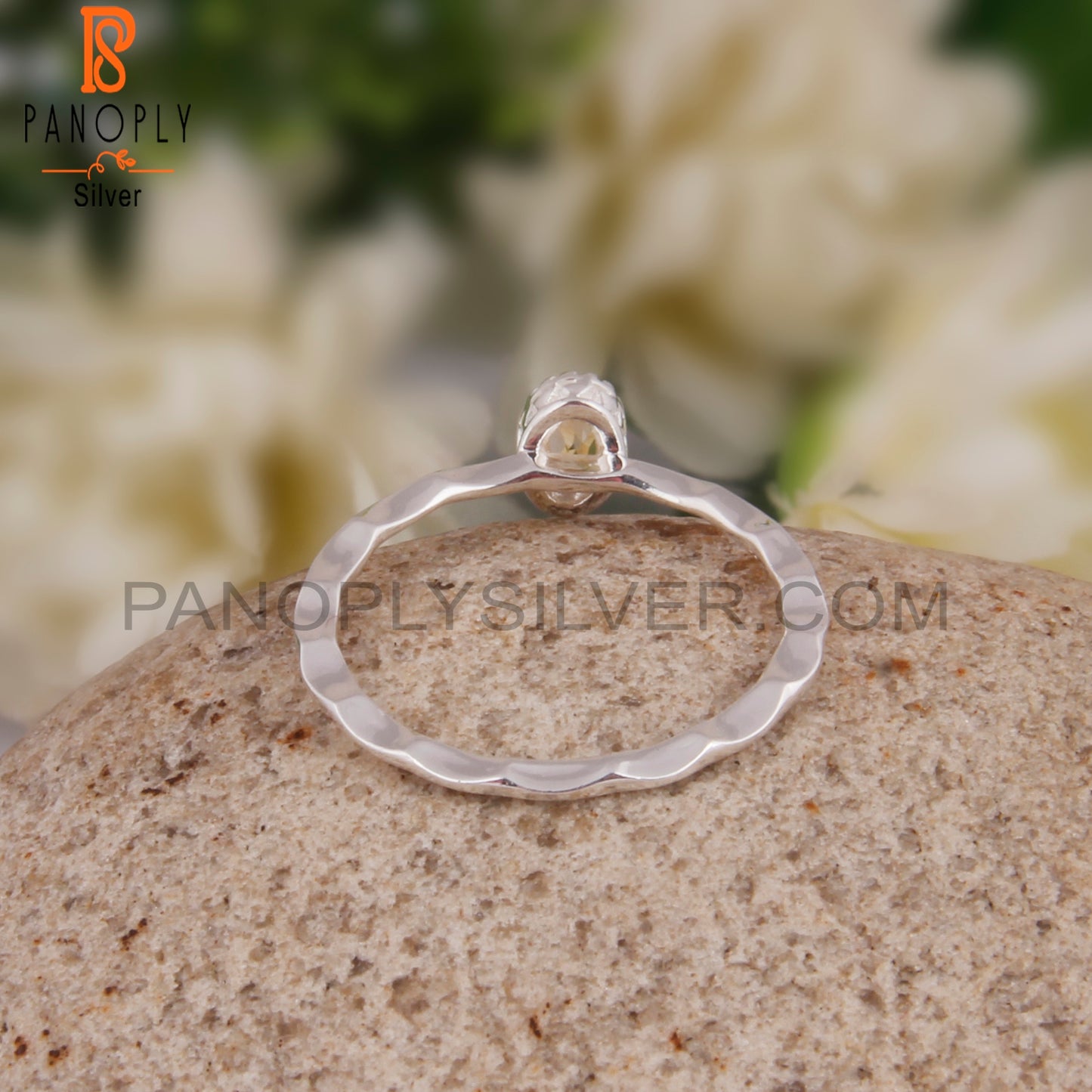 Citrine Oval 925 Sterling Silver Ring