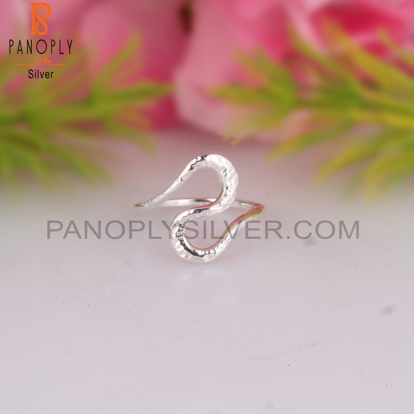 Handmade 925 Sterling Silver Abstract Design Quirky Ring