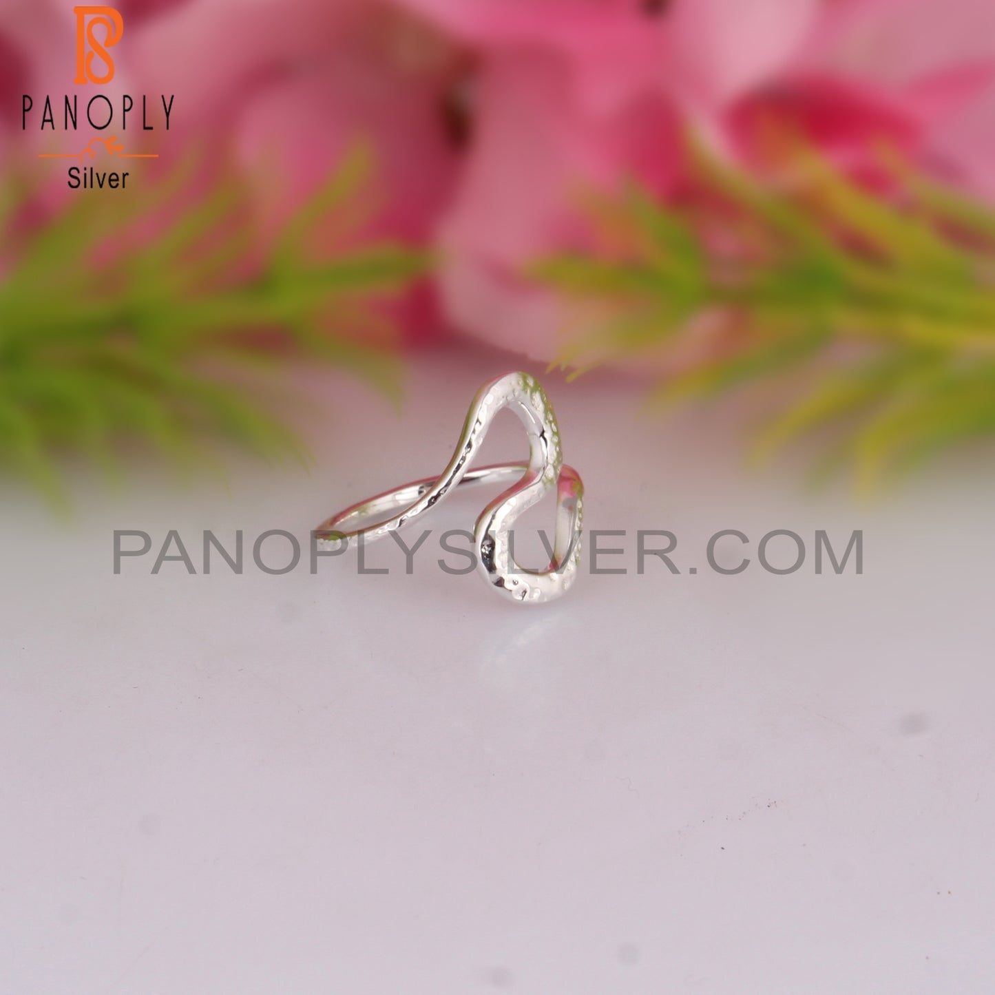 Handmade 925 Sterling Silver Abstract Design Quirky Ring
