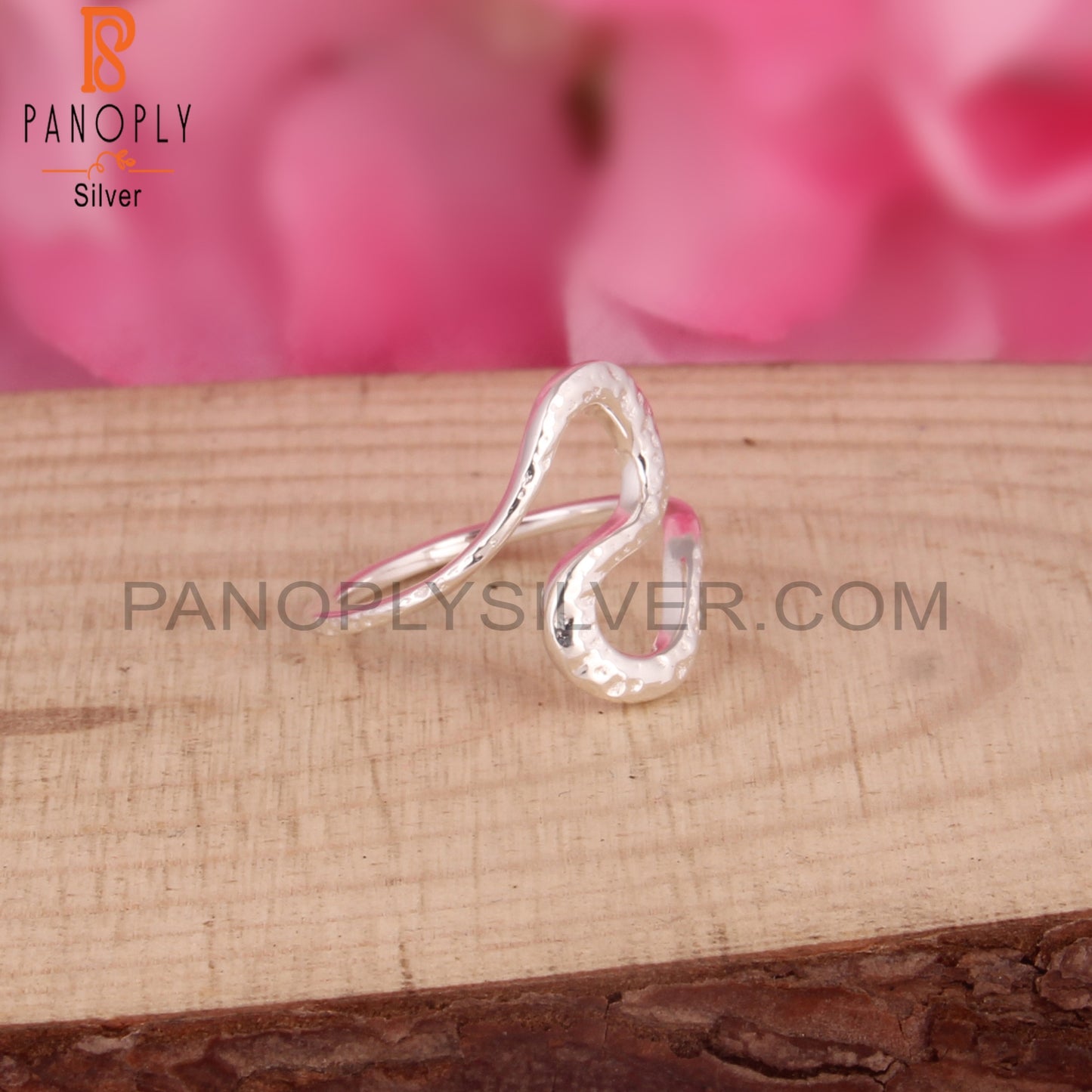 Handmade 925 Sterling Silver Abstract Design Quirky Ring