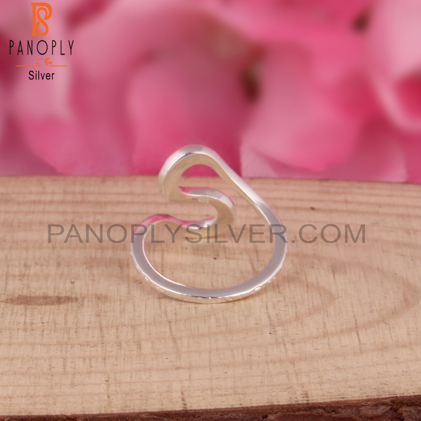 Handmade 925 Sterling Silver Abstract Design Quirky Ring