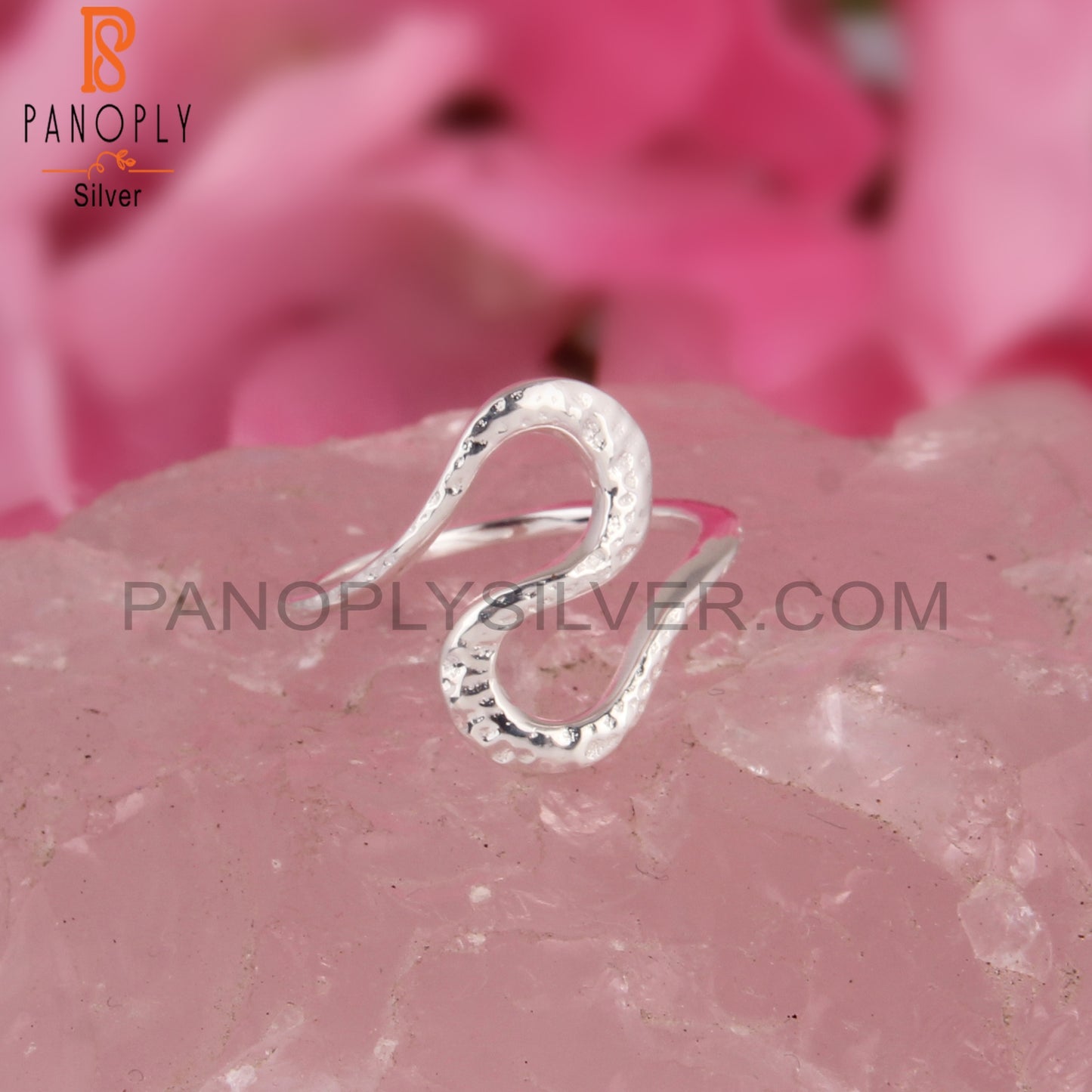 Handmade 925 Sterling Silver Abstract Design Quirky Ring