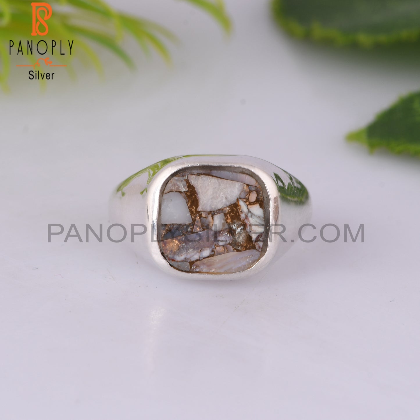 Mojave Copper Ethiopian Opal Cushion 925 Sterling Silver Ring