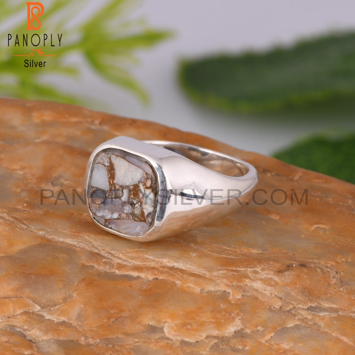 Mojave Copper Ethiopian Opal Cushion 925 Sterling Silver Ring