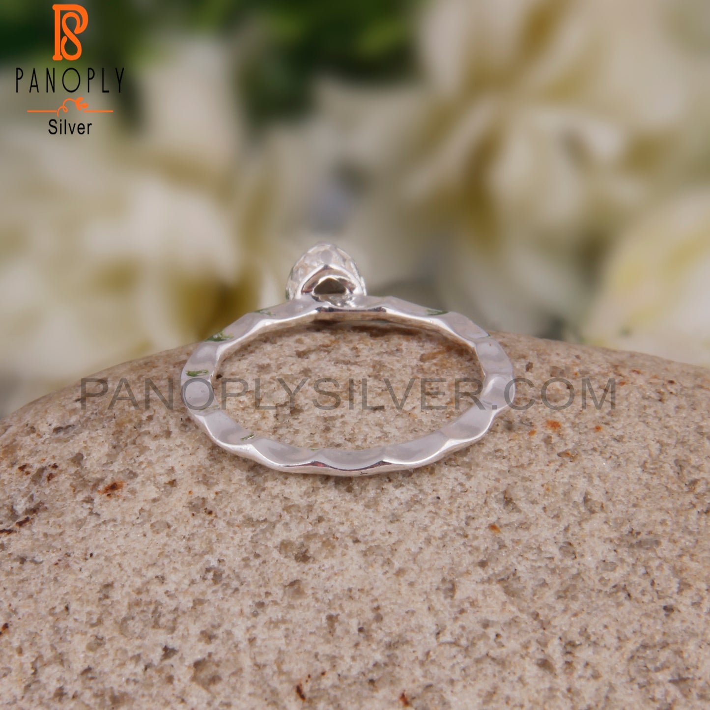 Labradorite Triangular 925 Sterling Silver Ring