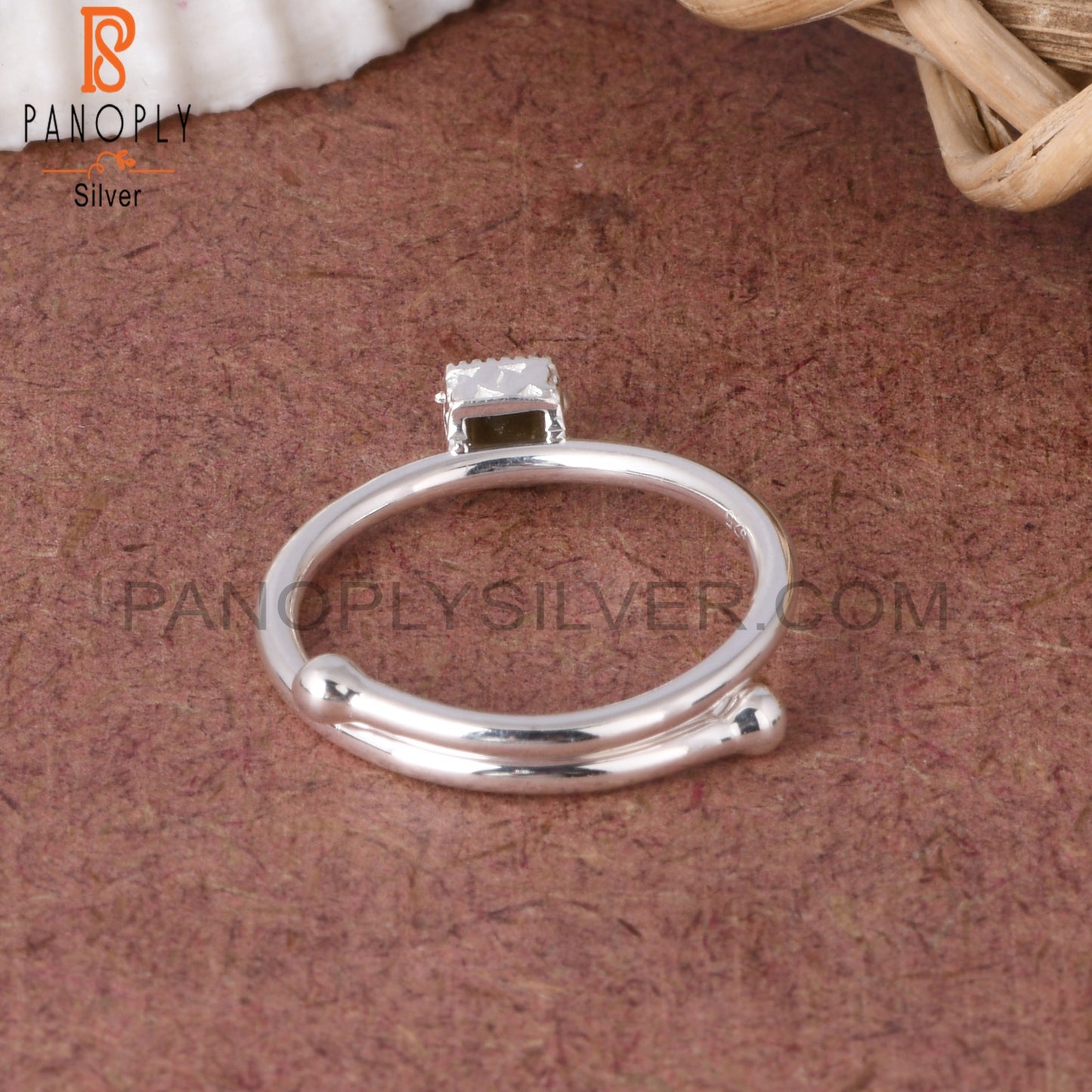 Gold Sheen Obsidian 925 Silver Beautiful Adjustable Ring