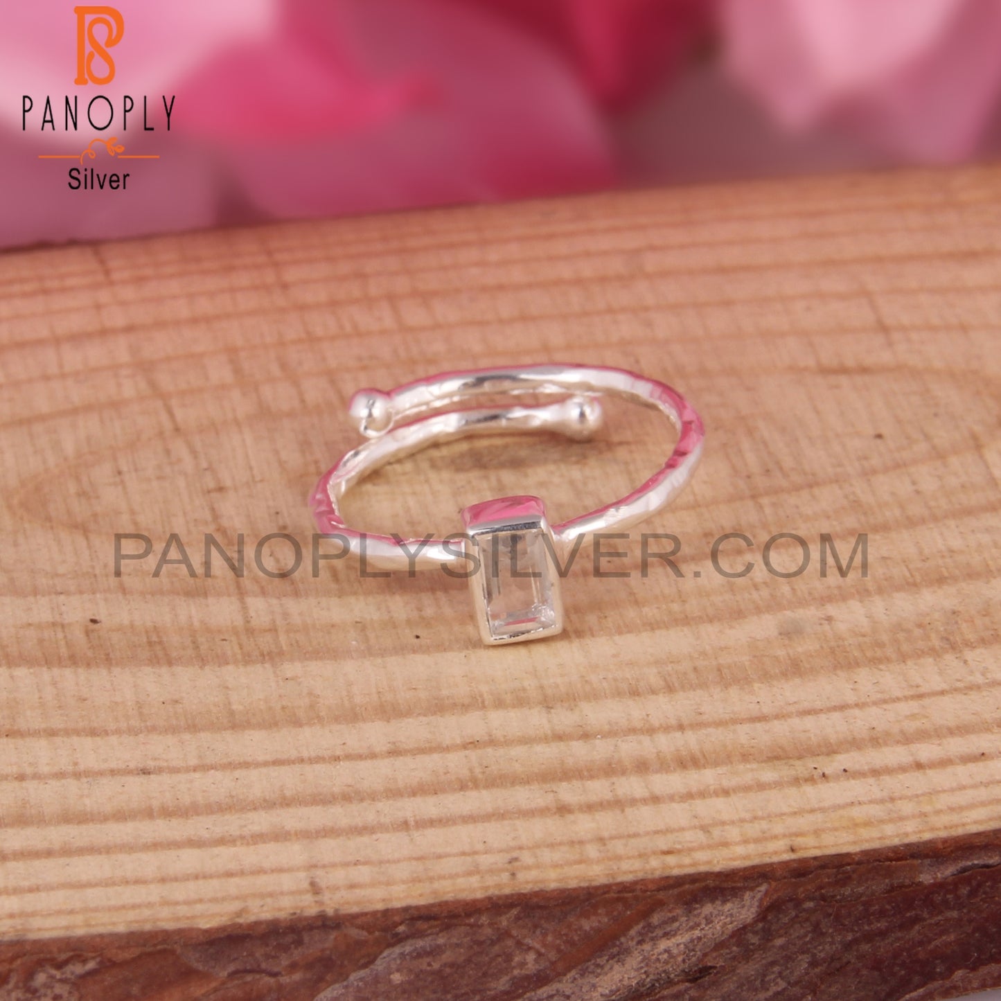 Crystal Quartz 925 Sterling Silver Ring