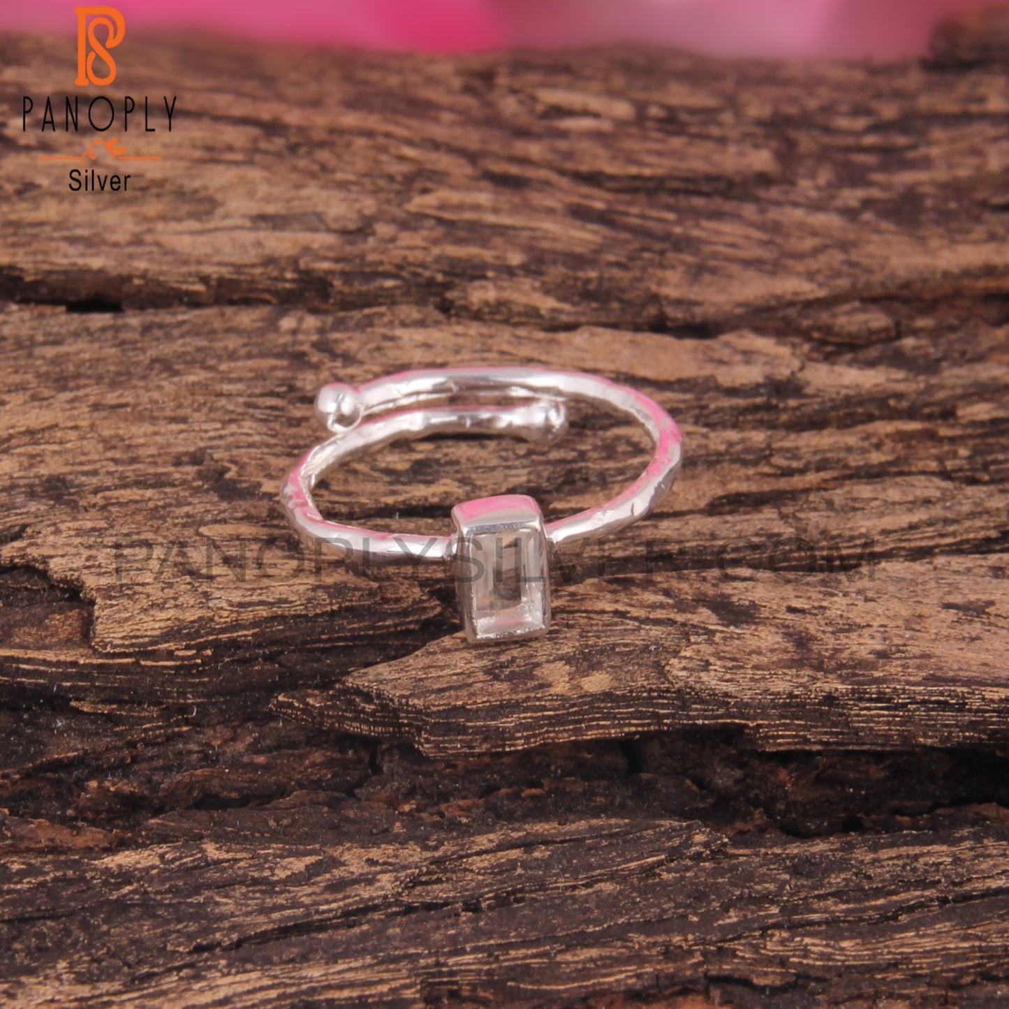 Crystal Quartz 925 Sterling Silver Ring