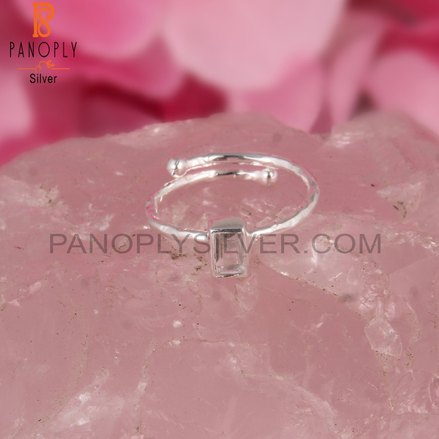 Crystal Quartz 925 Sterling Silver Ring