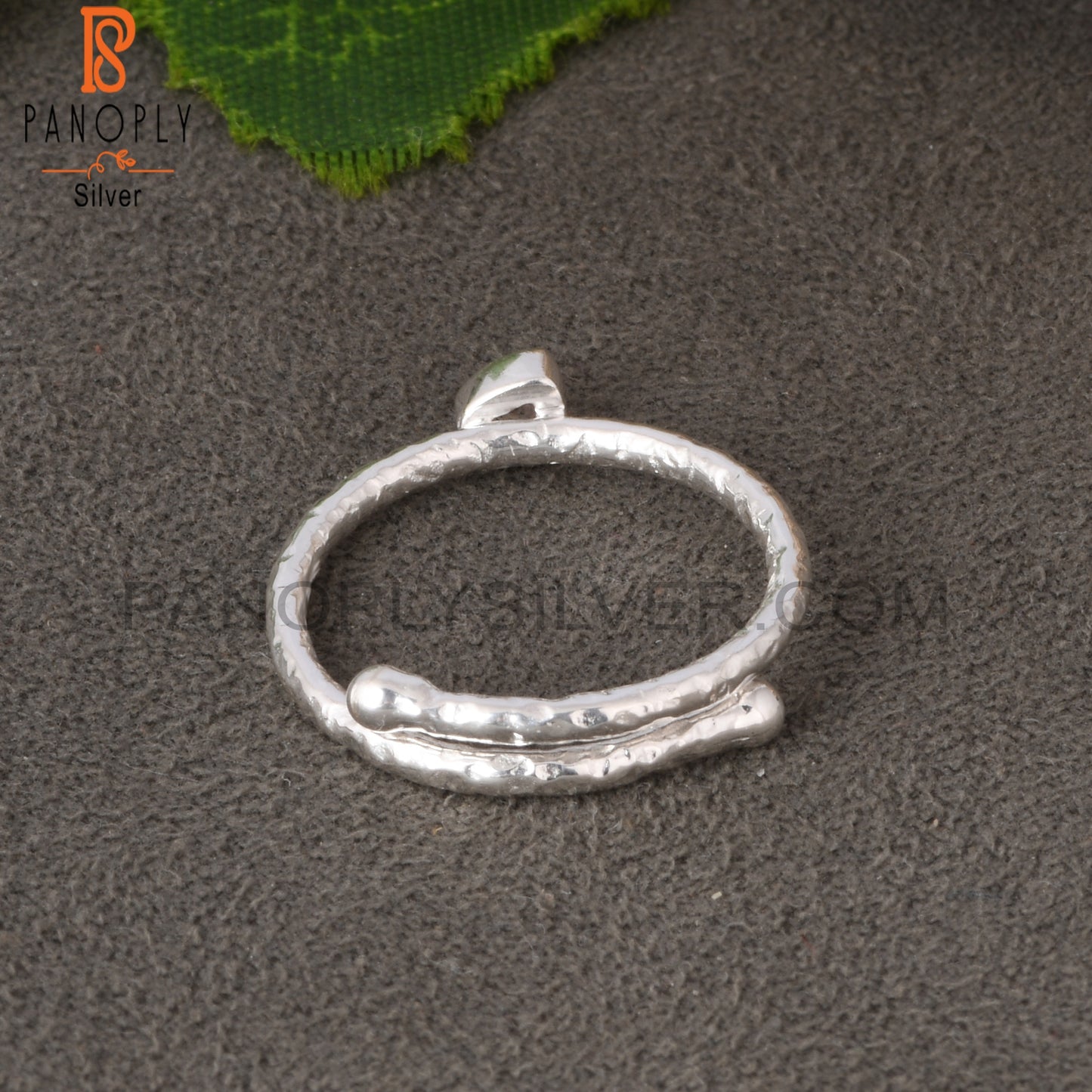 Strawberry Quartz Trillion Shape 925 Sterling Silver Ring