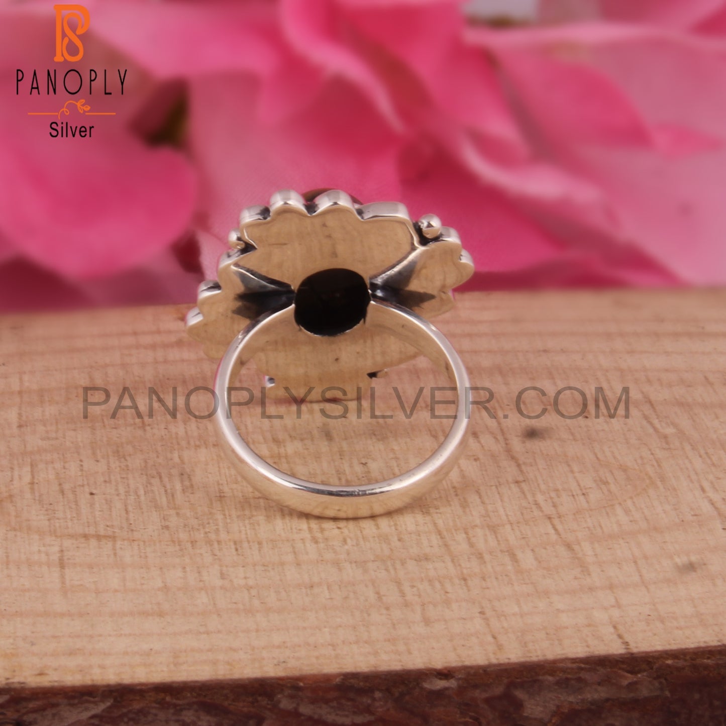 Mojave Copper Bumblebee Turquoise 925 Silver Boho Ring