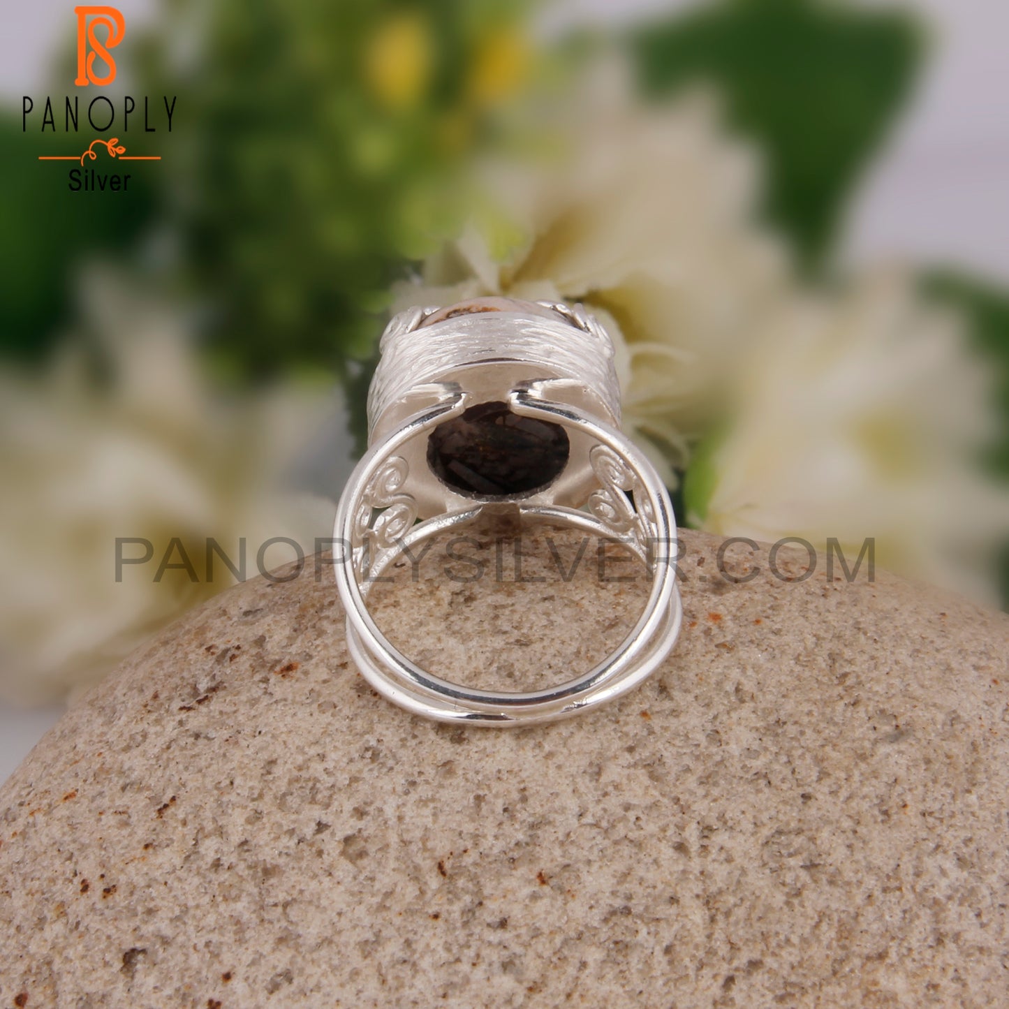 Mojave Opal Designer Round Shape 925 Sterling Silver Ring