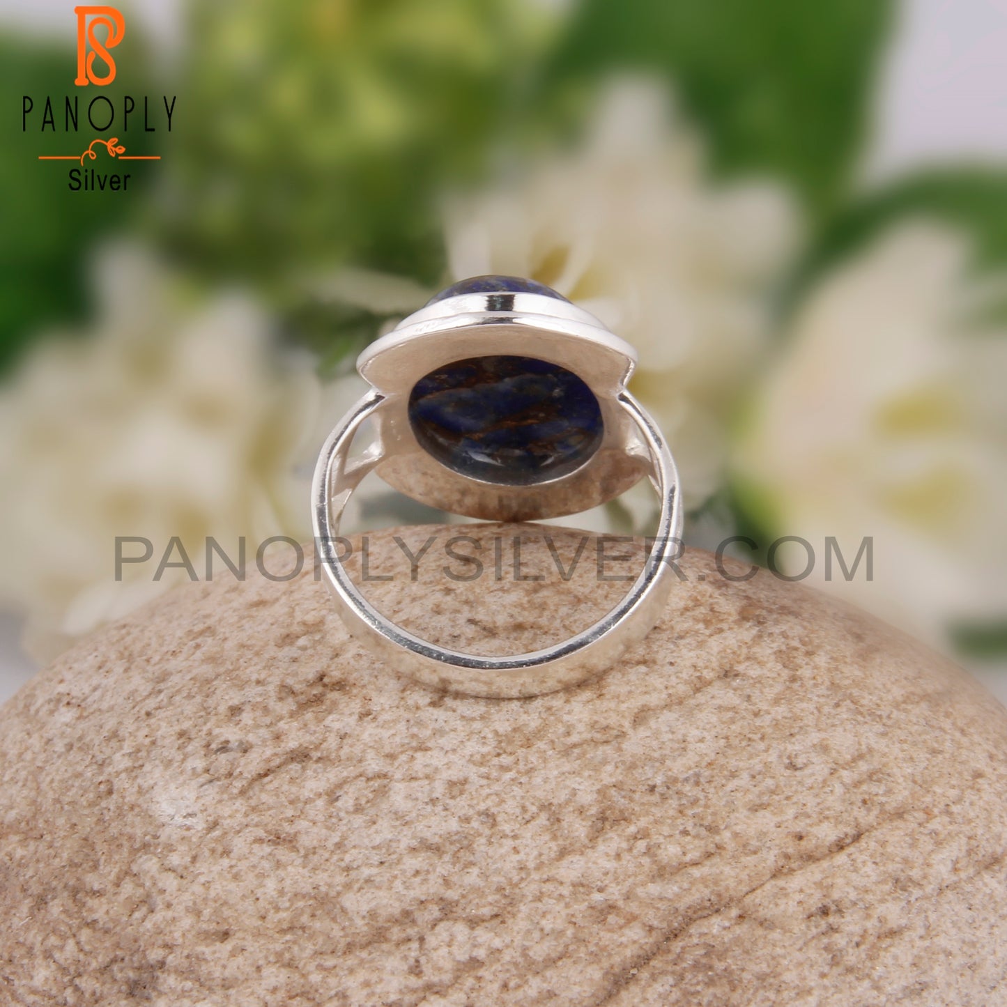 Oval Mojave Copper Lapis 925 Sterling Silver Ring