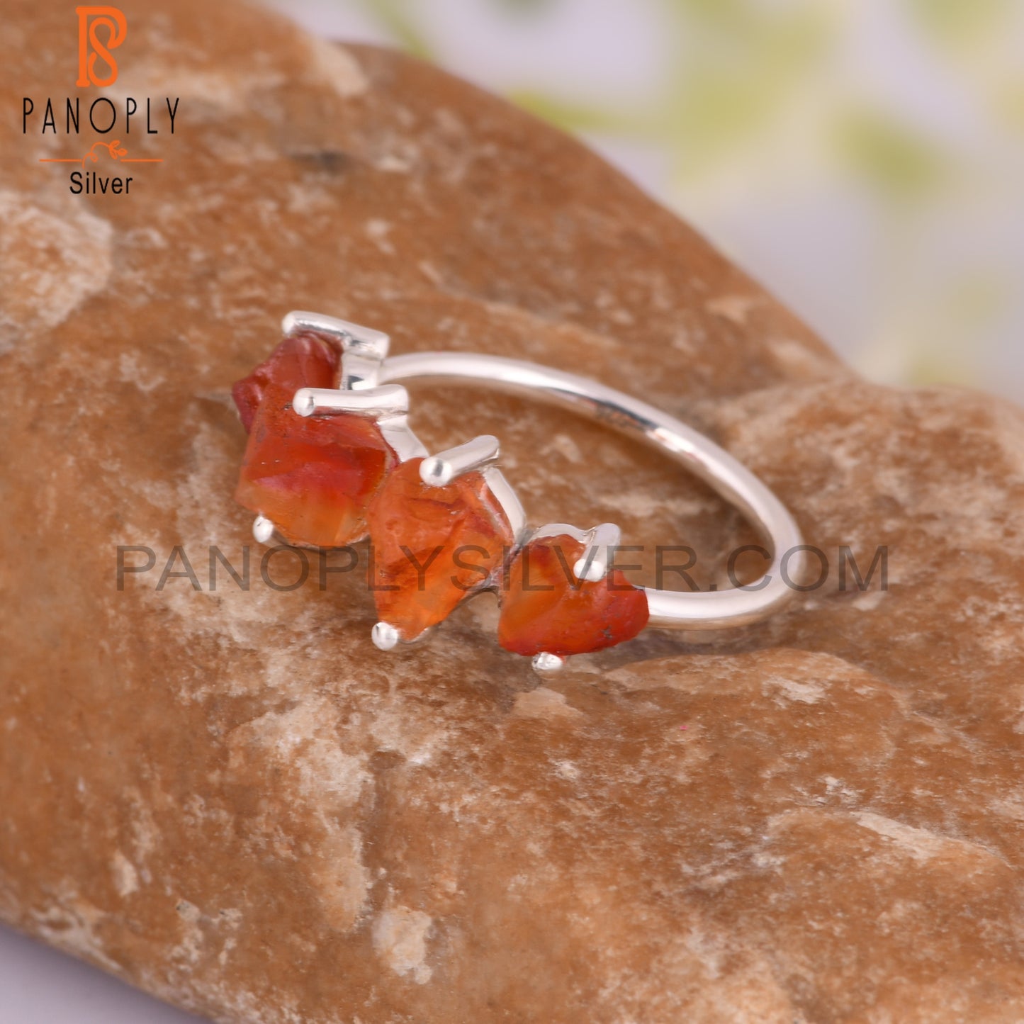 Cute Carnelian 925 Sterling Silver Ring