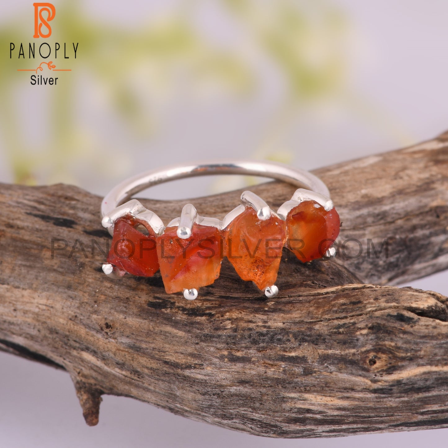 Cute Carnelian 925 Sterling Silver Ring