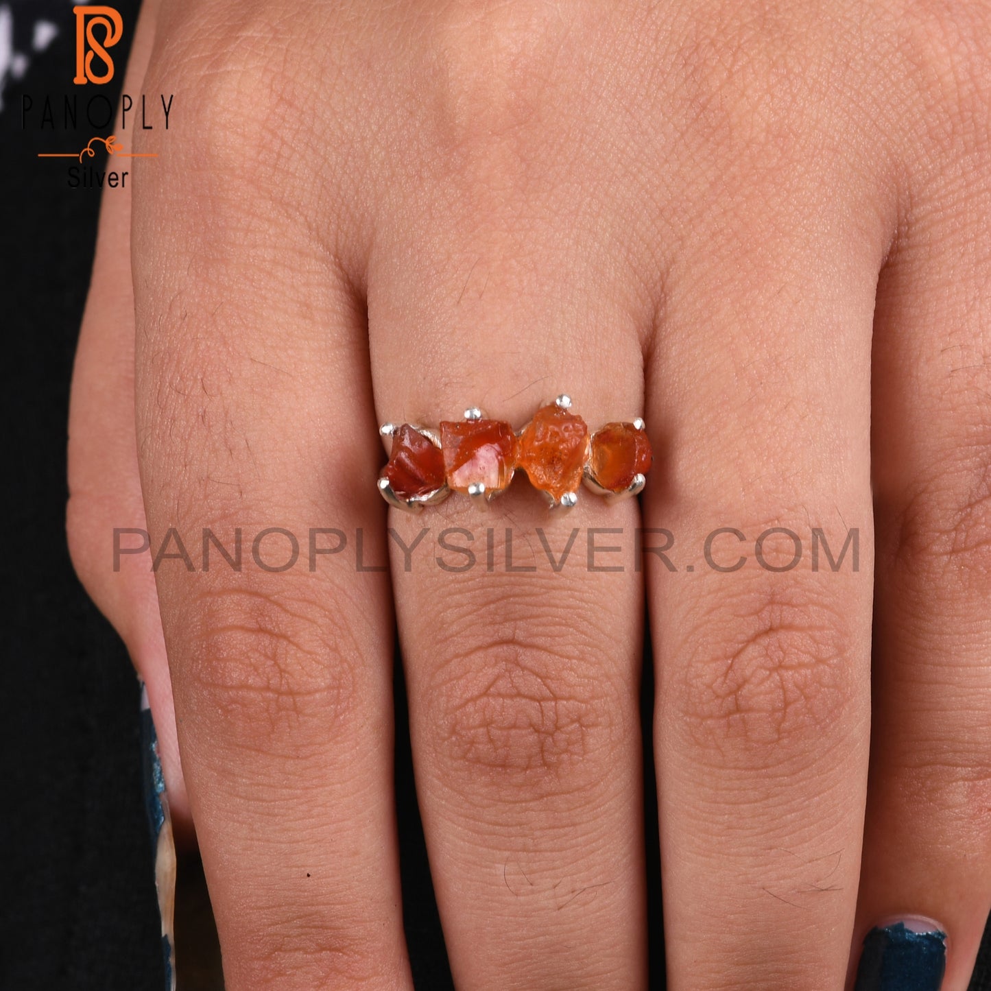 Cute Carnelian 925 Sterling Silver Ring